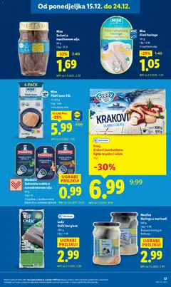 Nautica Haringa u marinadi, Haringa u marinadi, Bismarck Herring ili Rollmops, 500 g - Pregled kataloga iz trgovine Lidl, vrijedi od 15.12.2025 | Stranica: 17