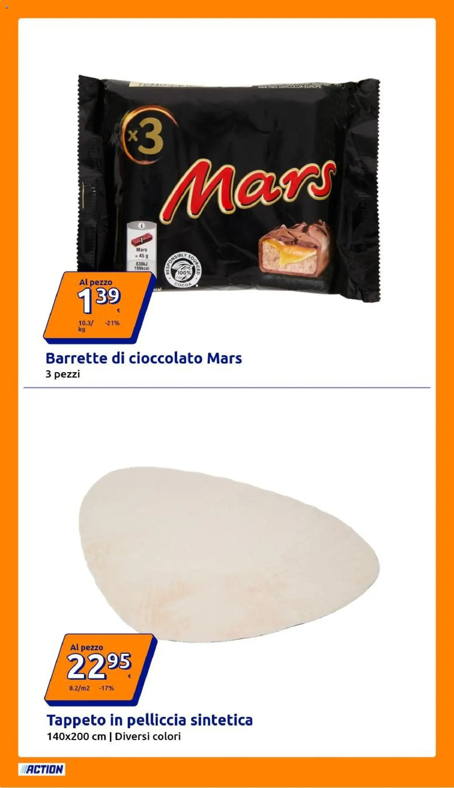 Volantino Action del 01.04.2026 | Pagina: 8 | Prodotti: Cioccolato, Tappeto