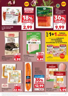Pogląd oferty "Kaufland gazetka" - ważna od 29.10.2025 | Strona: 37 | Produkty: Karta, Schab, Kaszanka, Kiełbasa podwawelska