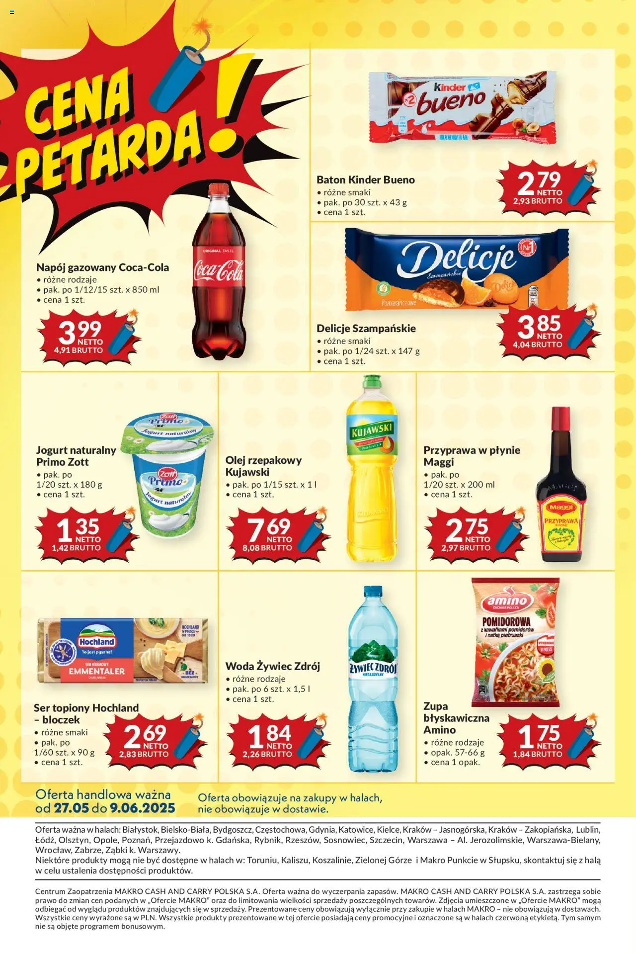 Makro Gazetka - Mega oferty dla Twojego Sklepu od 27.05.2025 | Strona: 10 | Produkty: Woda żywiec, Zupa, Ser, Woda