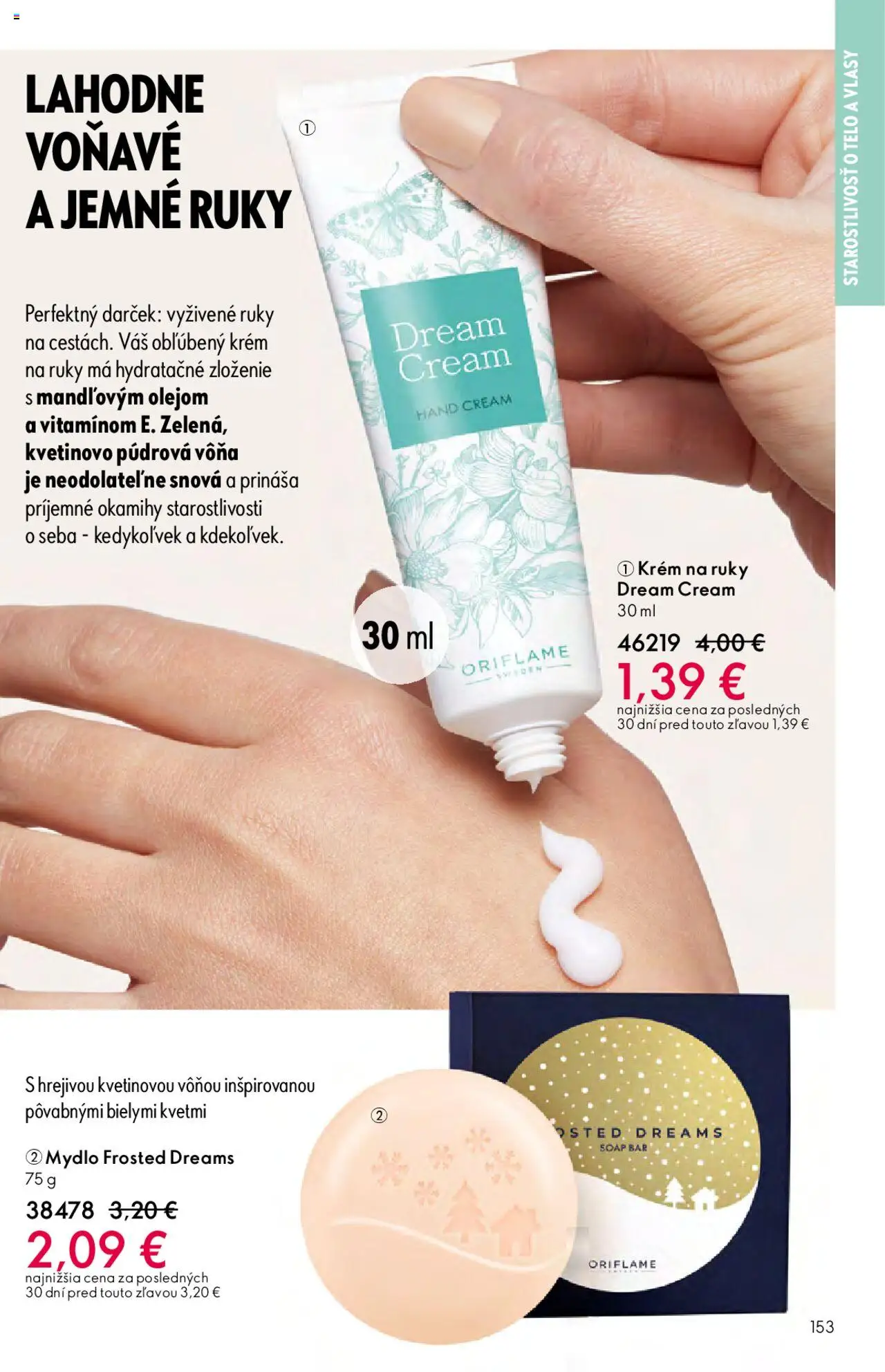 Nové Oriflame akcie – leták je platný od 12.11.2025 | Strana: 153 | Produkty: Krém na ruky, Mydlo, Krém