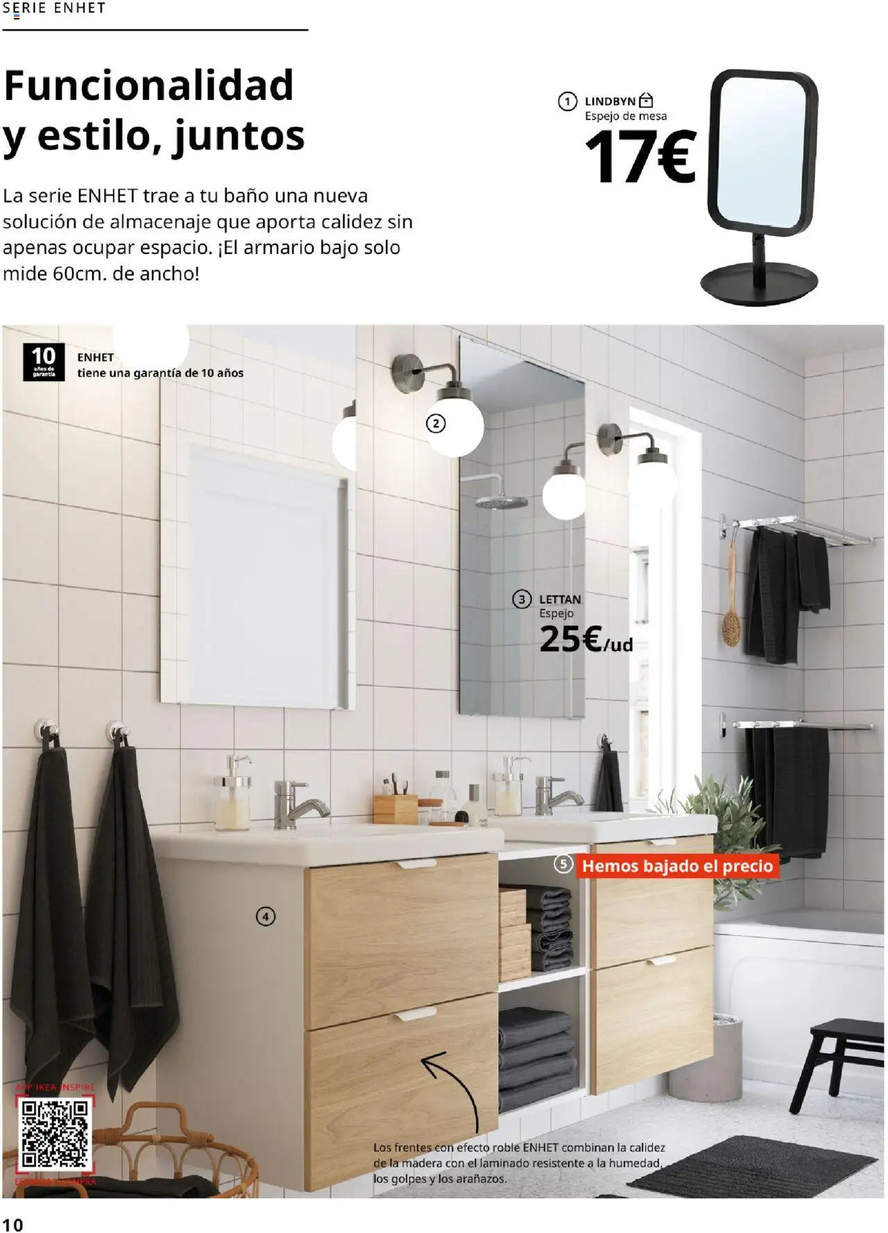 Catálogo IKEA Baños │ válido desde el 01.09.2025 | Página: 10 | Productos: Almacenaje, Armario, Baño, Espejo
