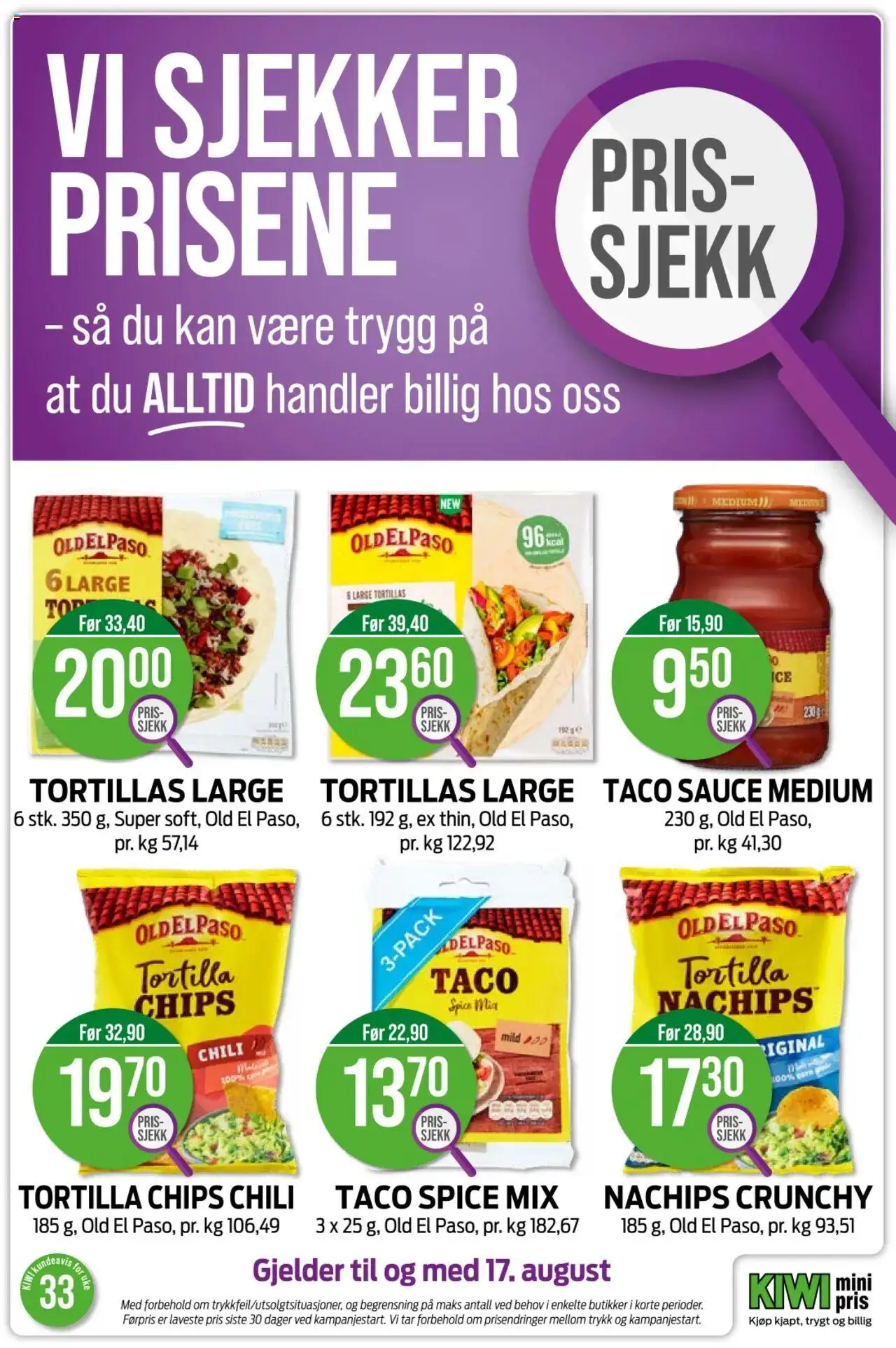  | Side: 29 | Produkter: Kirsebær, Nachos, Суміш дитяча, Taco