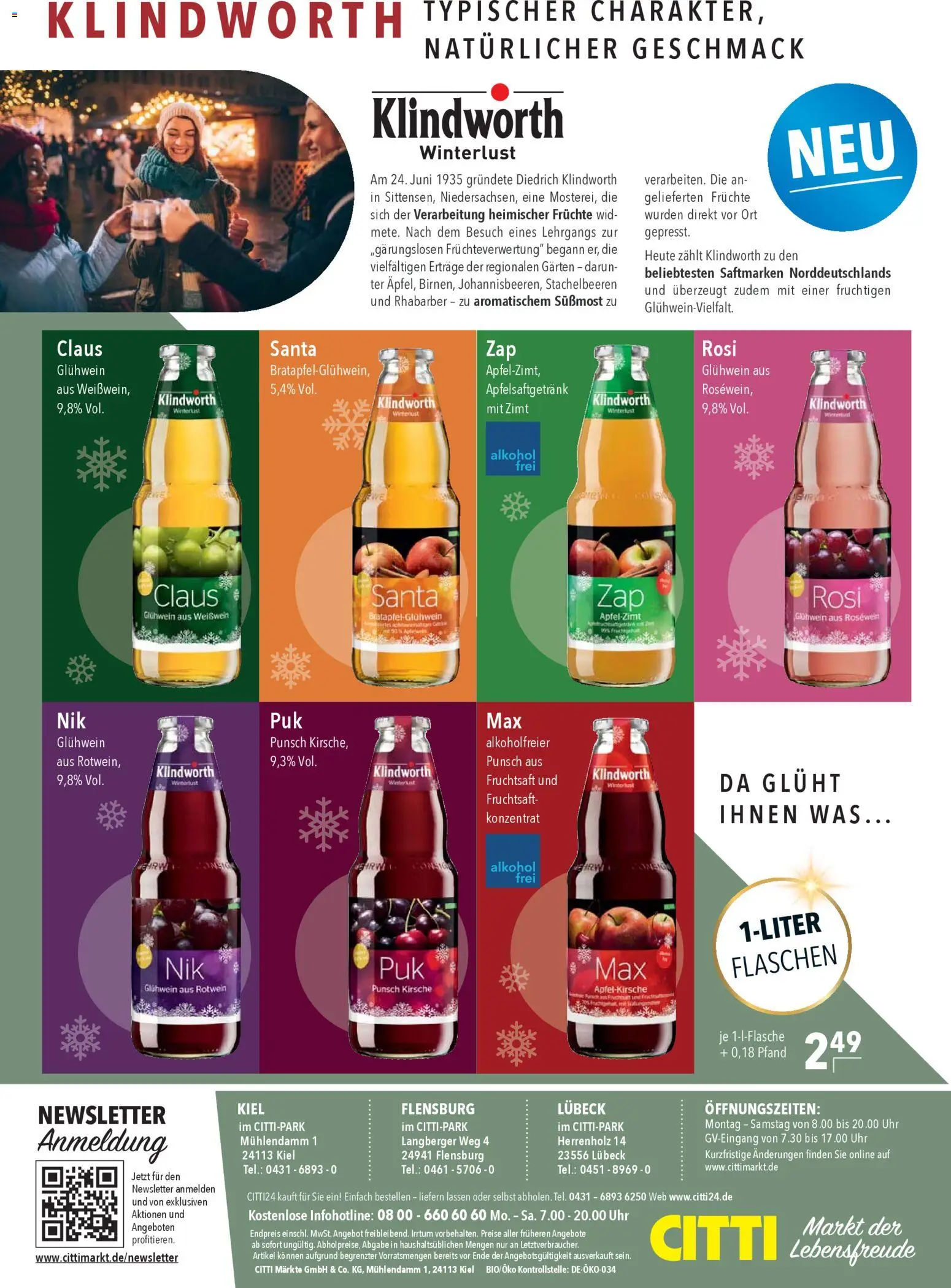 CITTI Markt - Glühwein – gültig ab 12.11.2025 | Seite: 8 | Produkte: Rotwein, Rhabarber, Fruchtsaft, Uhr