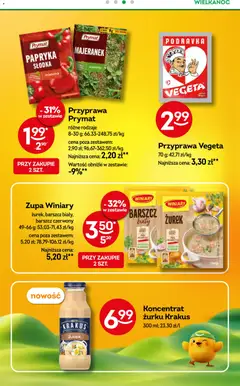 Pogląd oferty "Żabka gazetka - Codzienne produkty" - ważna od 25.03.2026 | Strona: 12 | Produkty: Barszcz, Koncentrat żurku, Papryka, Zupa