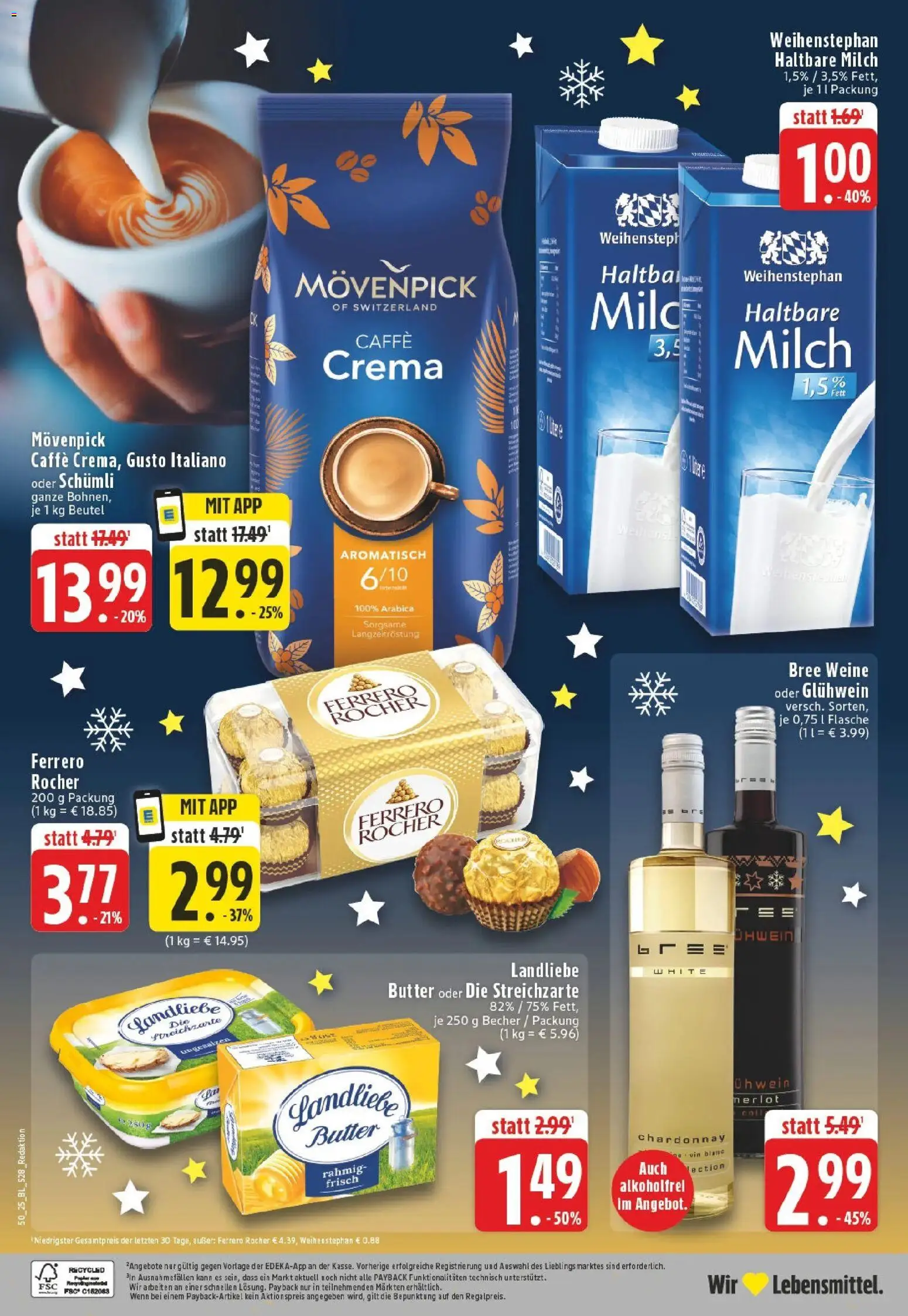Edeka prospekt Horhausen	 – gültig ab 07.12.2025 | Seite: 30 | Produkte: Milch, Butter, Haltbare milch, Landliebe butter