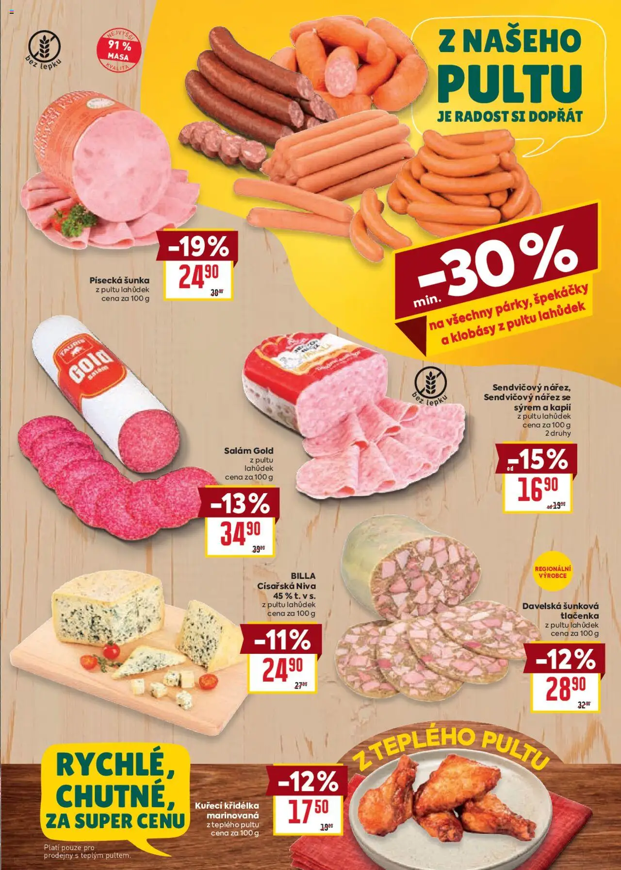 Billa Velký leták od 01.10.2025 | Strana: 7 | Produkty: Salám, Špekáčky, Klobásy, Tlačenka