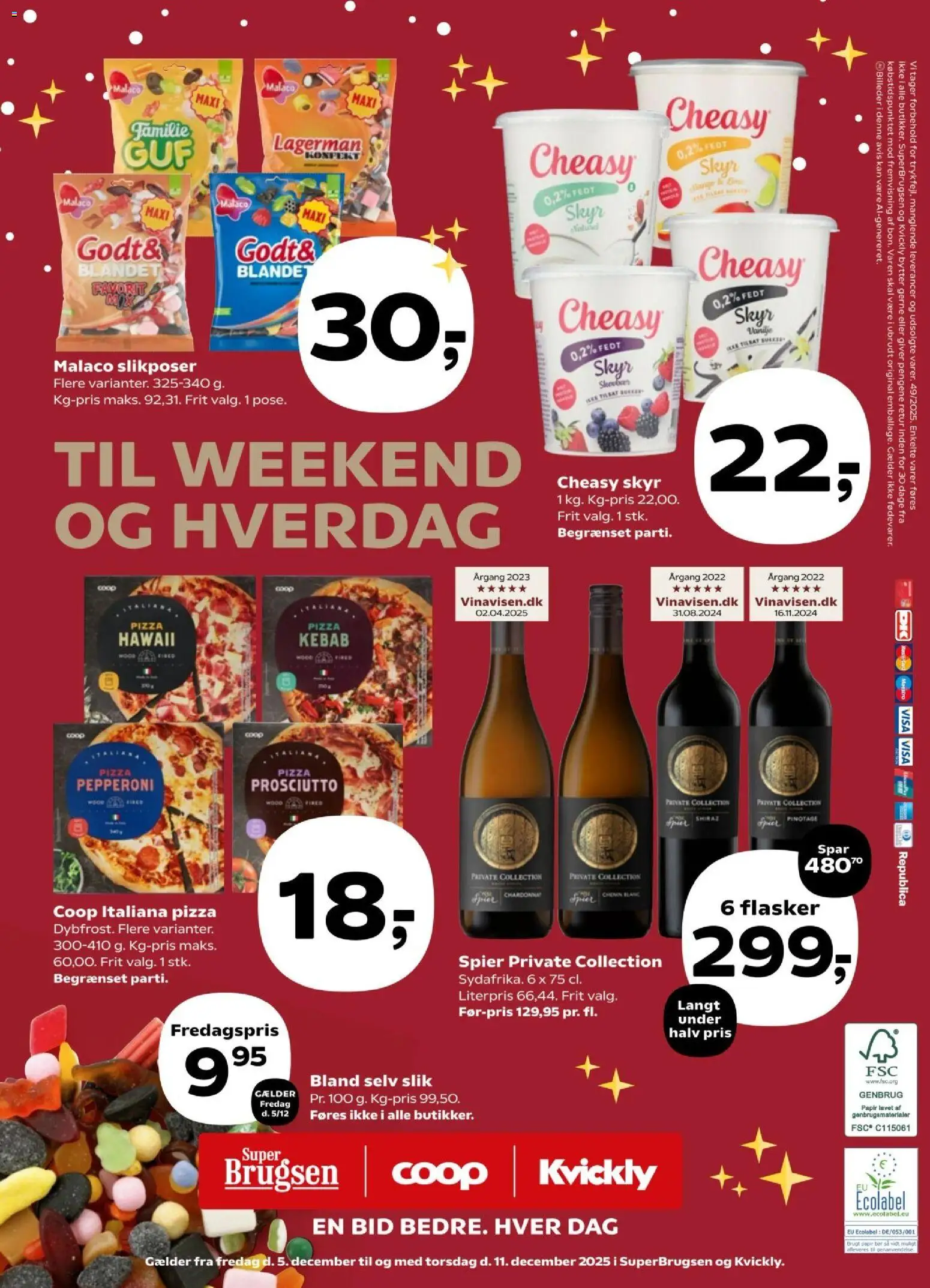 Kvickly tilbudsavis – gyldig fra 05.12.2025 | Side: 52 | Produkter: Pizza, Skyr, Slik, Kebab