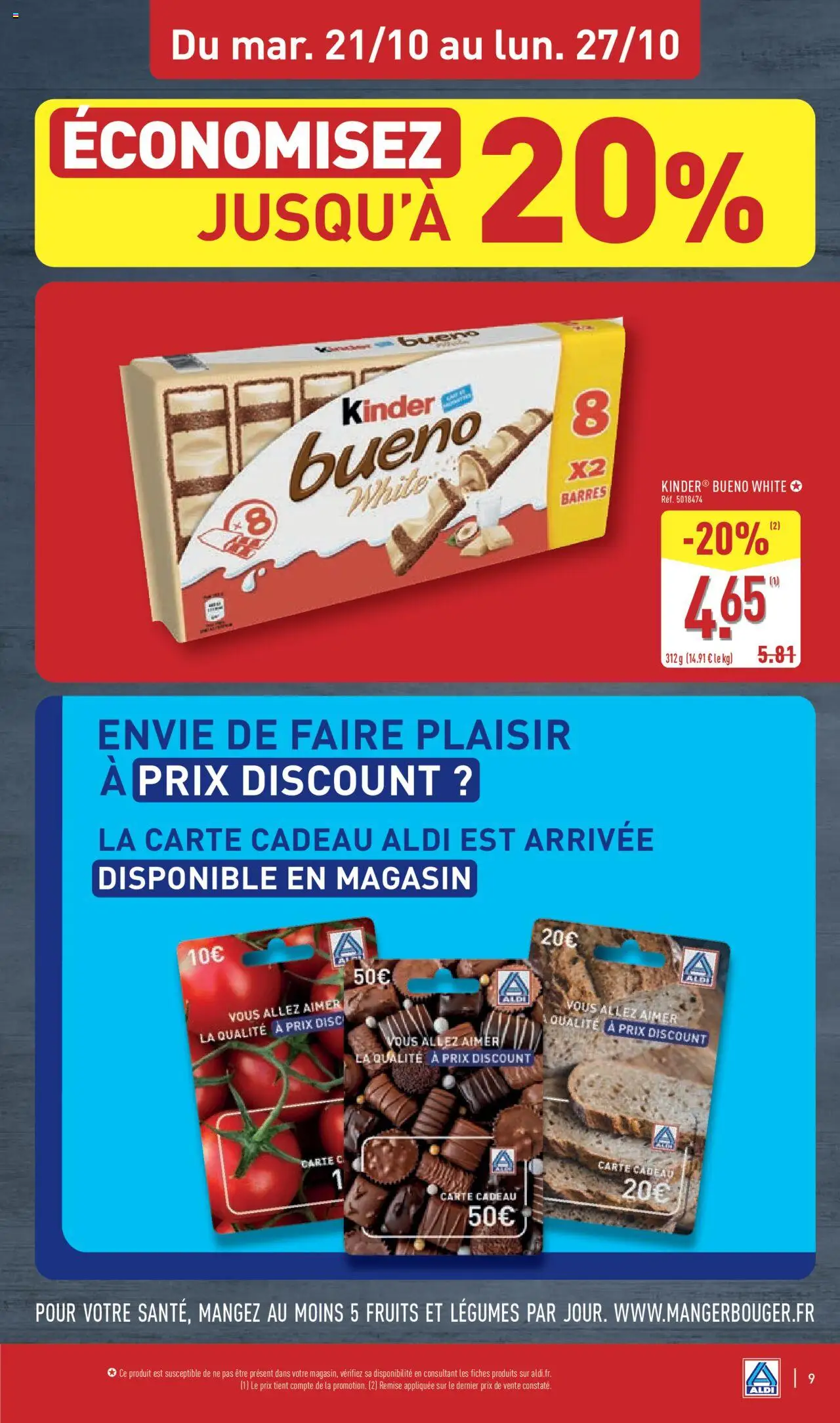 {H1} | Page: 11 | Produits: Kinder Bueno