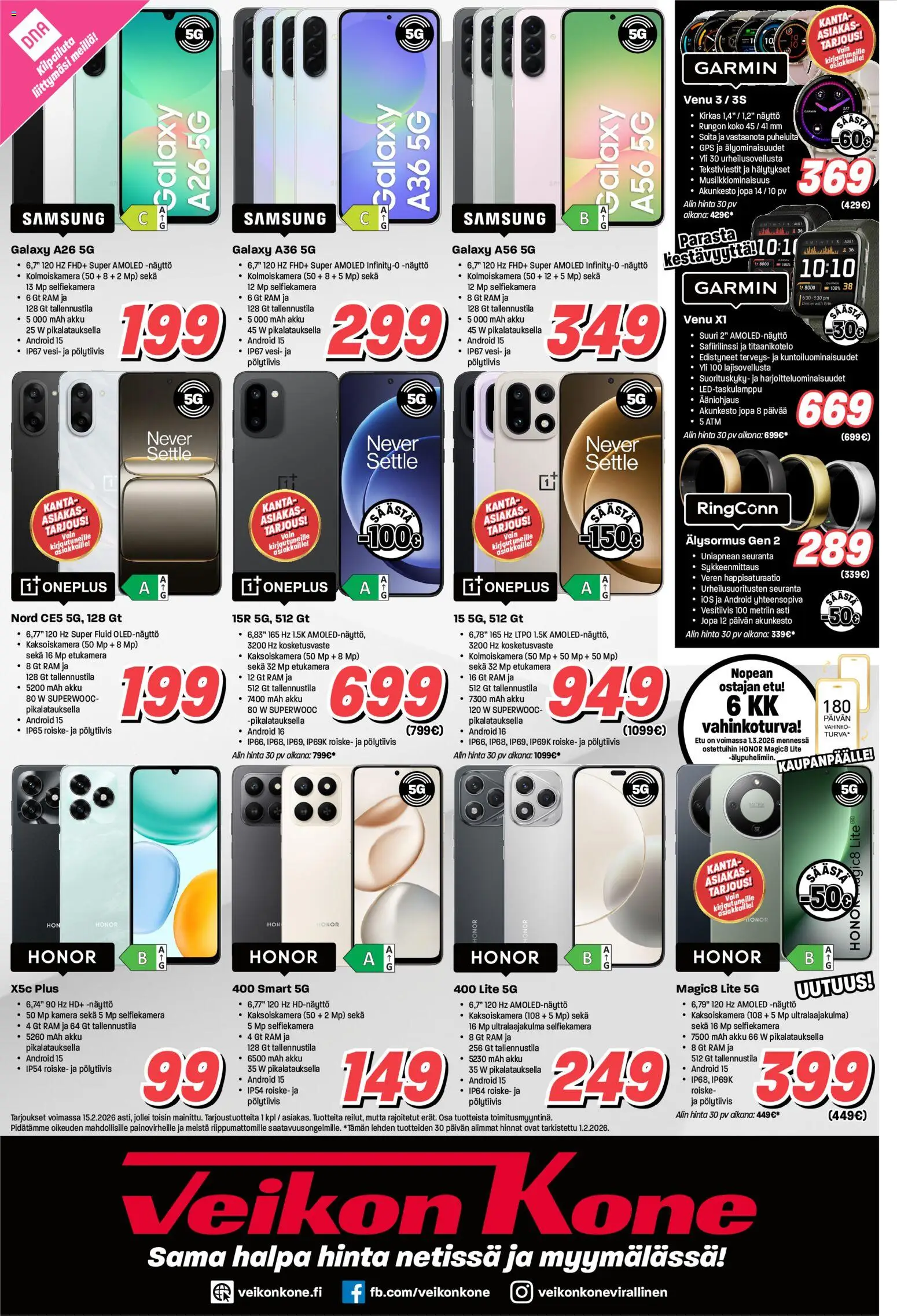 Veikon Kone tarjoukset – voimassa 02.02.2026 alkaen | Sivu: 8 | Tuotteet: Akku, Näyttö, Kamera
