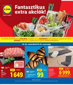 Lidl - Szolnok, Budapest, Kőszeg - amely érvényes a következő dátumtól: 26.02.2026 | Oldal: 1