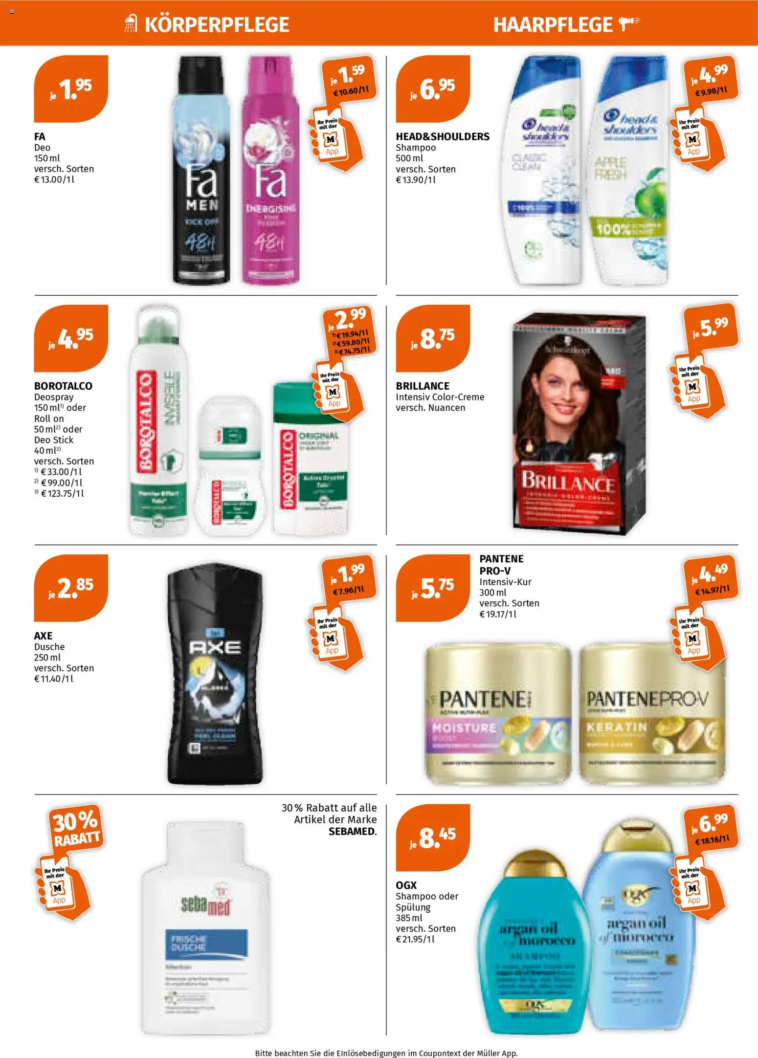 Müller Flugblatt gültig ab 26.01.2026 | Seite: 4 | Produkte: Dusche, Apple, Shampoo, Spülung