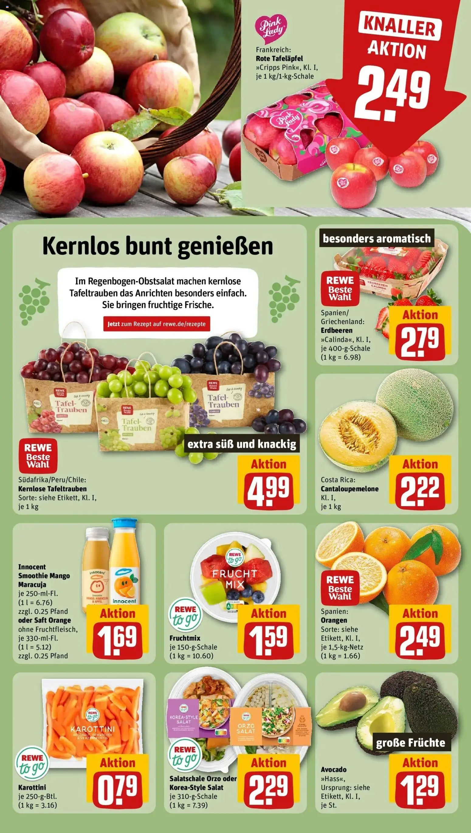 Rewe Prospekt Rommerskirchen	 – gültig ab 12.04.2026 | Seite: 4 | Produkte: Orangen, Avocado, Mango, Erdbeeren
