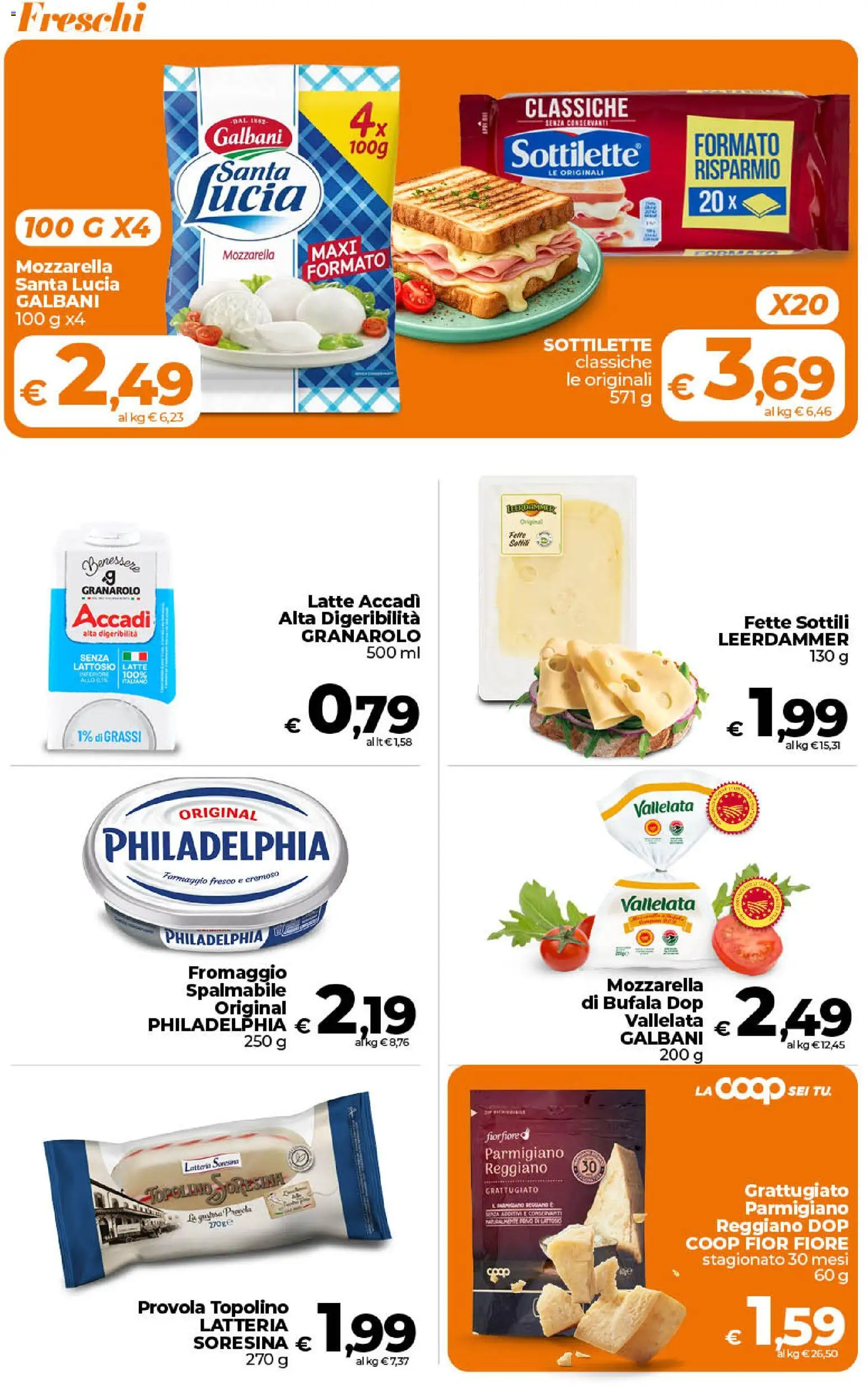 Volantino Ipercoop del 17.04.2026 | Pagina: 12 | Prodotti: Mozzarella, Formaggio, Provola, Parmigiano