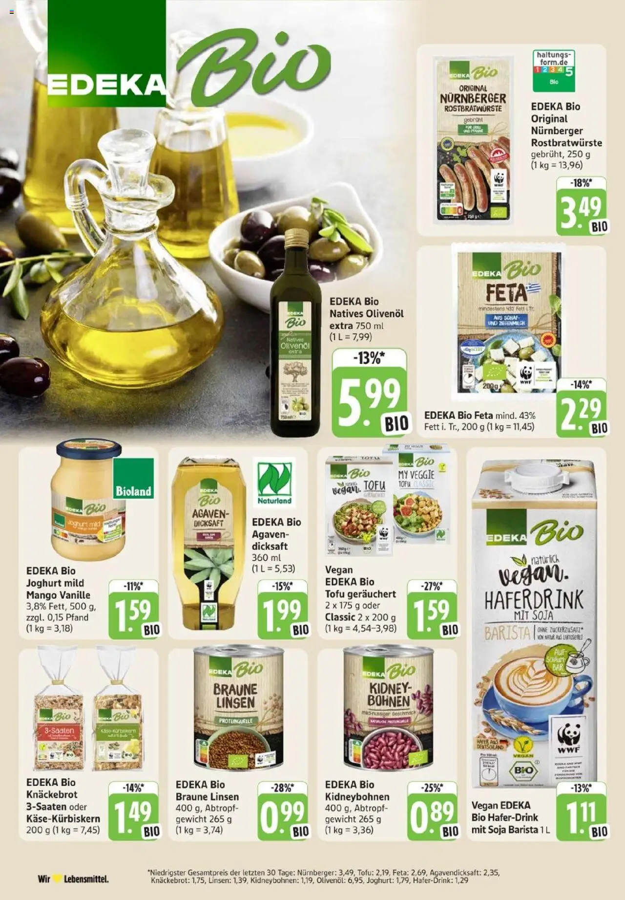 Edeka Prospekt 	 - gültig ab dem 07.07.2025 | Seite: 20 | Produkte: Feta, Olivenol, Haferdrink, Mango