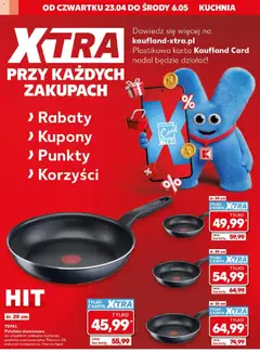 Pogląd oferty "Kaufland gazetka - Złap Okazje" - ważna od 23.04.2026 | Strona: 6 | Produkty: Karta, Patelnia, Tefal