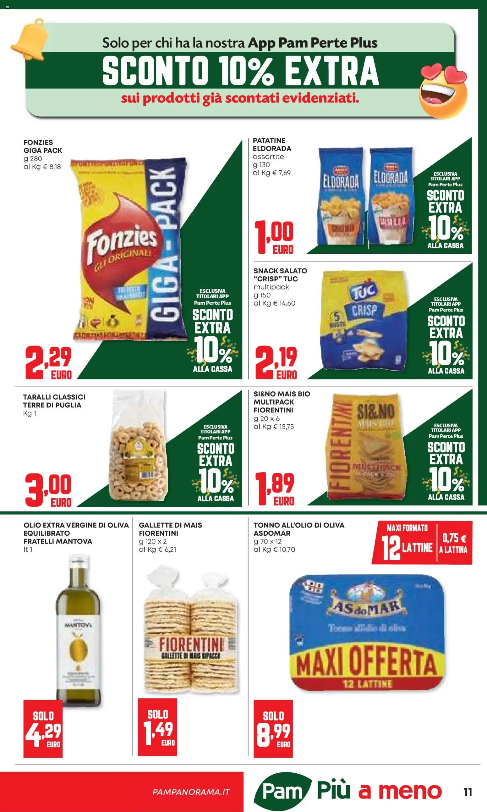 Volantino Panorama del 06.11.2025 | Pagina: 11 | Prodotti: Olio, Gallette, Taralli, Mais