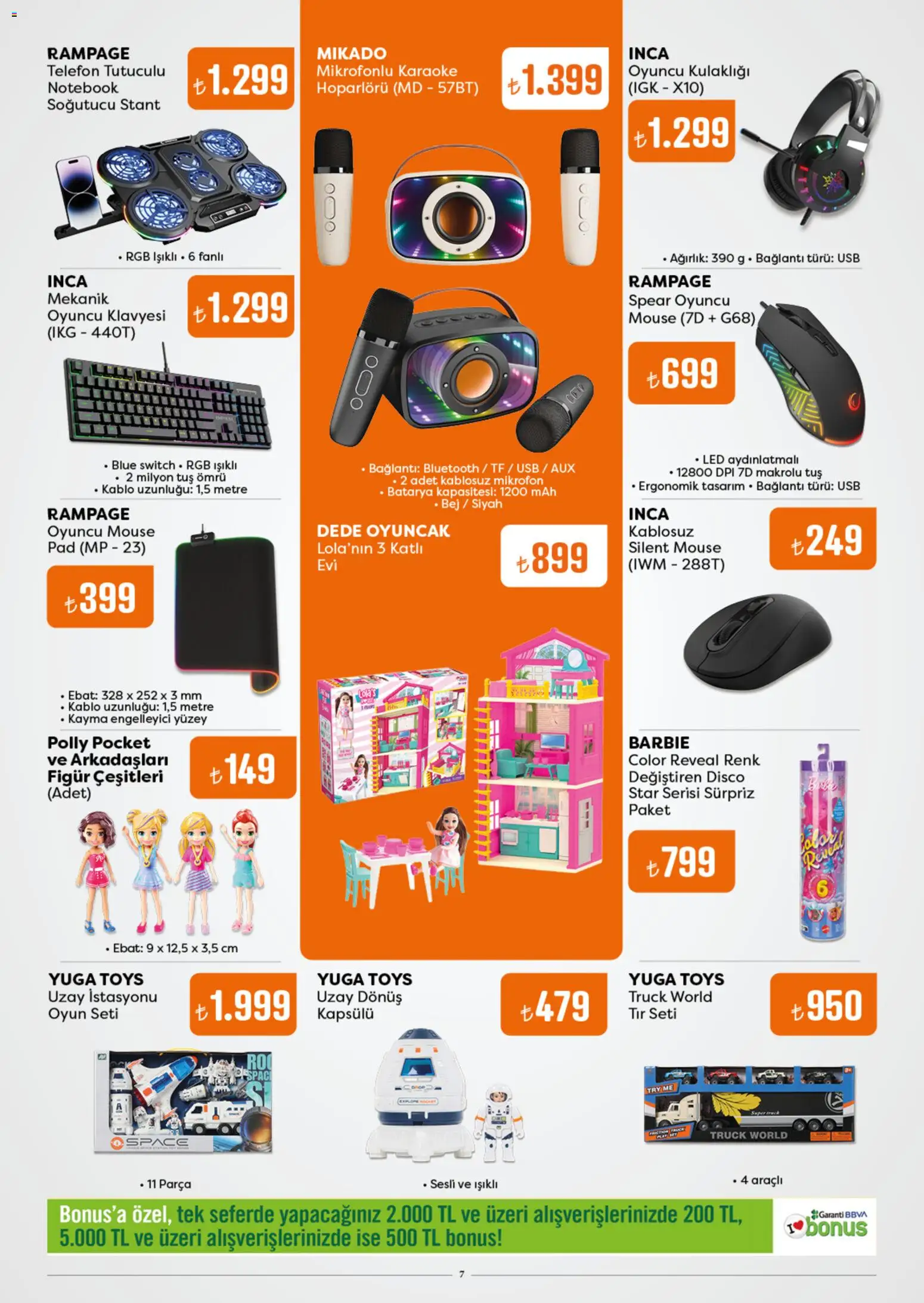 Özdilek Katalog - 22.10.2025 tarihinden itibaren geçerlidir | Sayfa: 7 | Ürünler: Telefon, Oyuncu, Kablo, Mikrofon