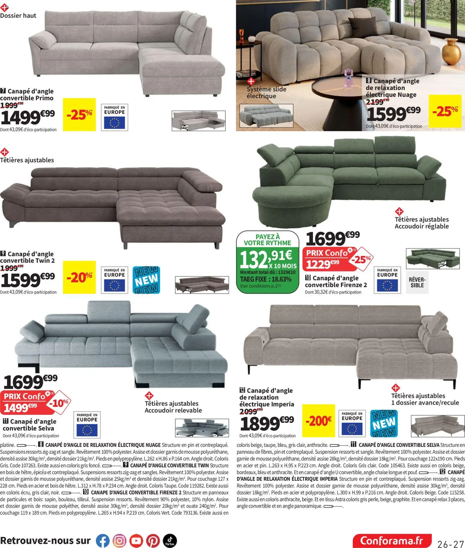 {H1} | Page: 27 | Produits: Mousse, Suspension, Chaise longue, Chaise