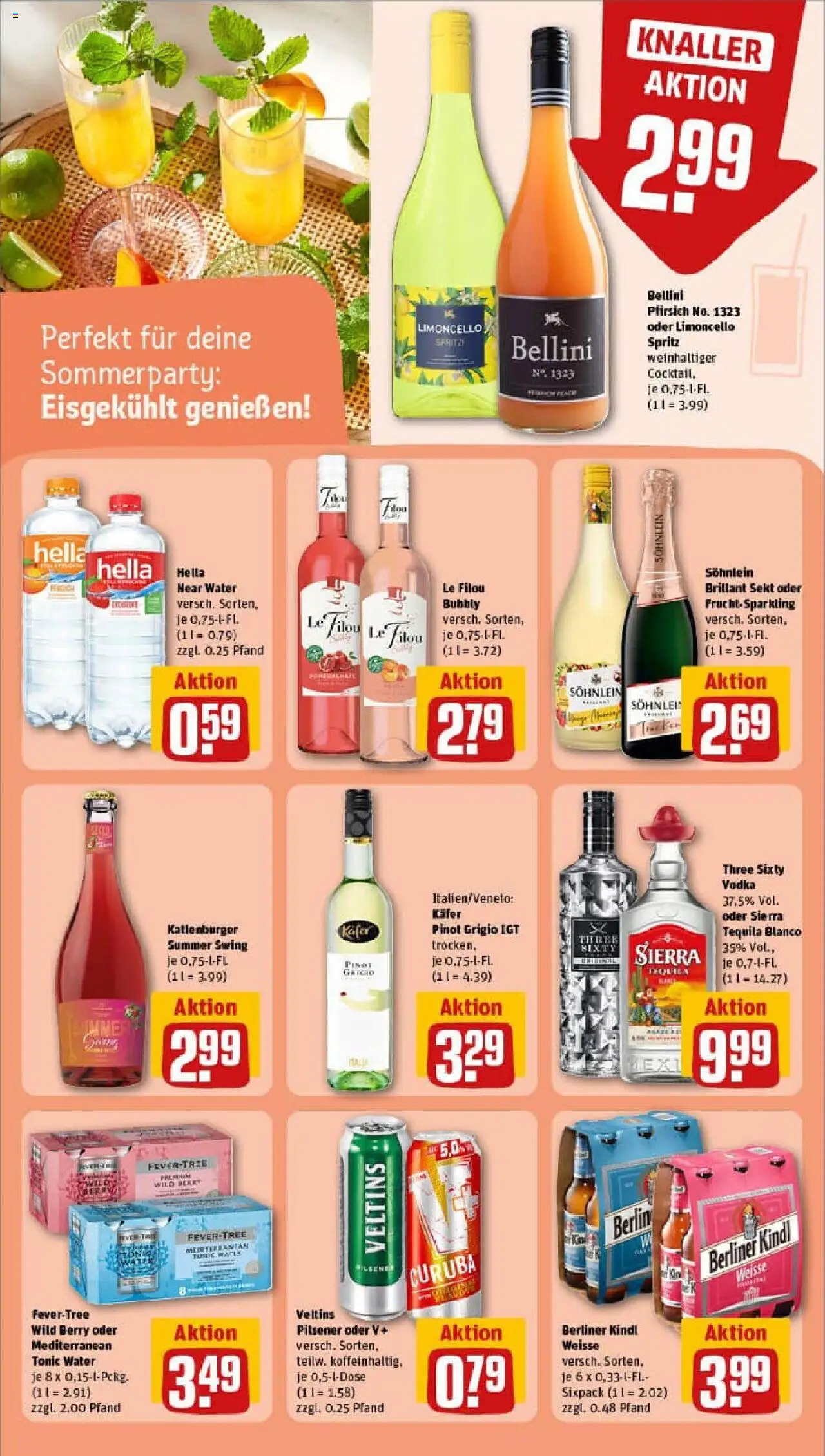 Rewe prospekt Halle (Saale) / Giebichenstein	 - gültig ab dem 13.07.2025 | Seite: 20 | Produkte: Berliner, Limoncello, Vodka, Veltins