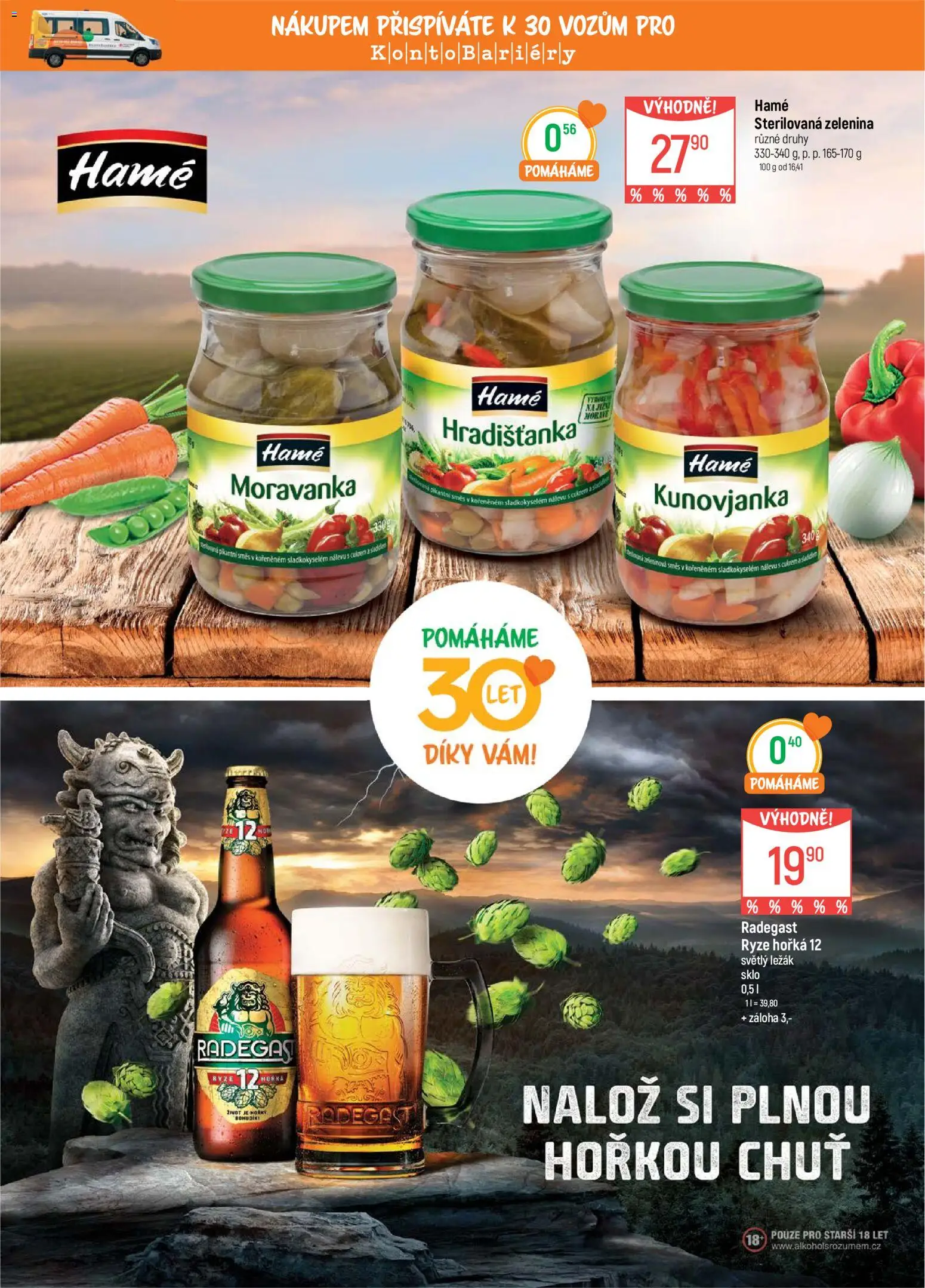 Globus leták - Olomouc od 08.04.2026 | Strana: 4 | Produkty: Radegast Ryze Hořká 12, Rýže, Zelenina, Radegast