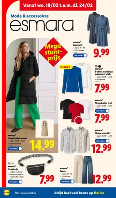 Lidl Folder week 8 - Voorbeeld van een folder van Lidl, geldig van 18.02.2026 | Pagina: 20 | Producten: Riem, Sweater, Trui, Shirt