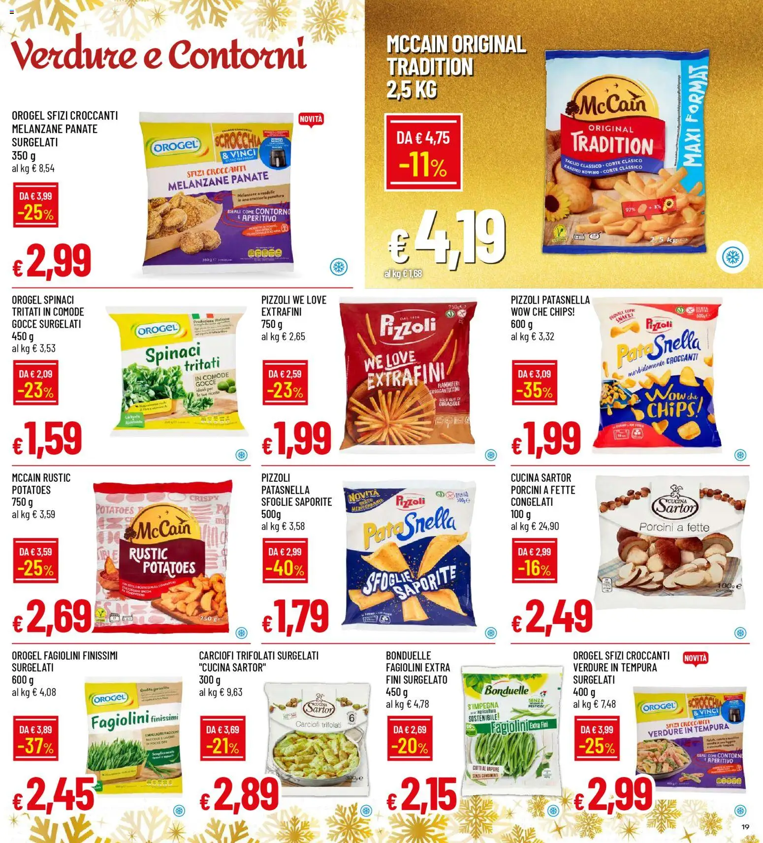 Volantino Famila del 15.12.2025 | Pagina: 19 | Prodotti: Spinaci, Carciofi, Melanzane, Fagiolini