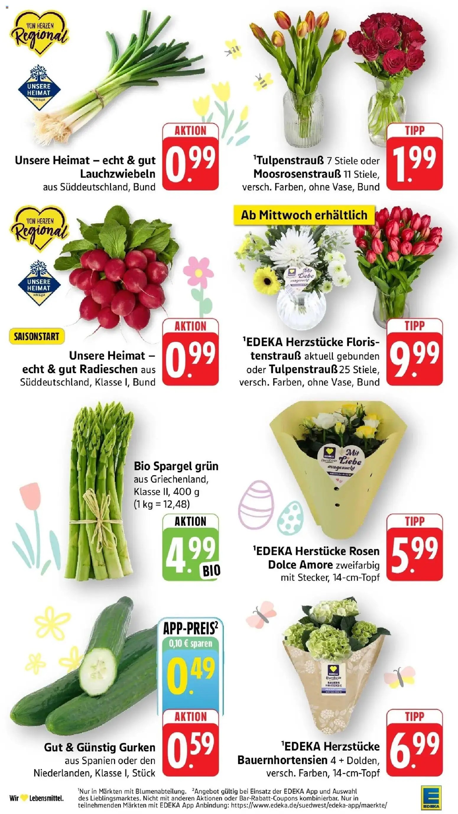 E center Prospekt Groß-Gerau	 – gültig ab 29.03.2026 | Seite: 6 | Produkte: Hortensie, Spargel, Gurken