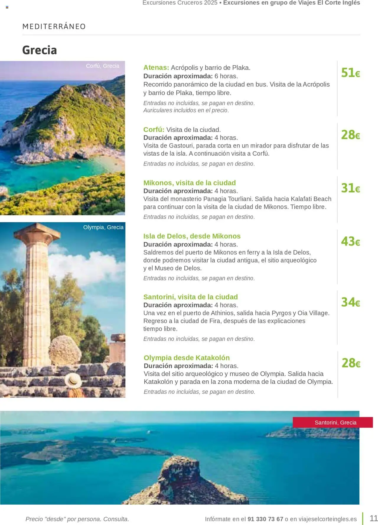Viajes El Corte Inglés Excursiones Cruceros │ válido desde el 27.03.2025 | Página: 11 | Productos: Auriculares