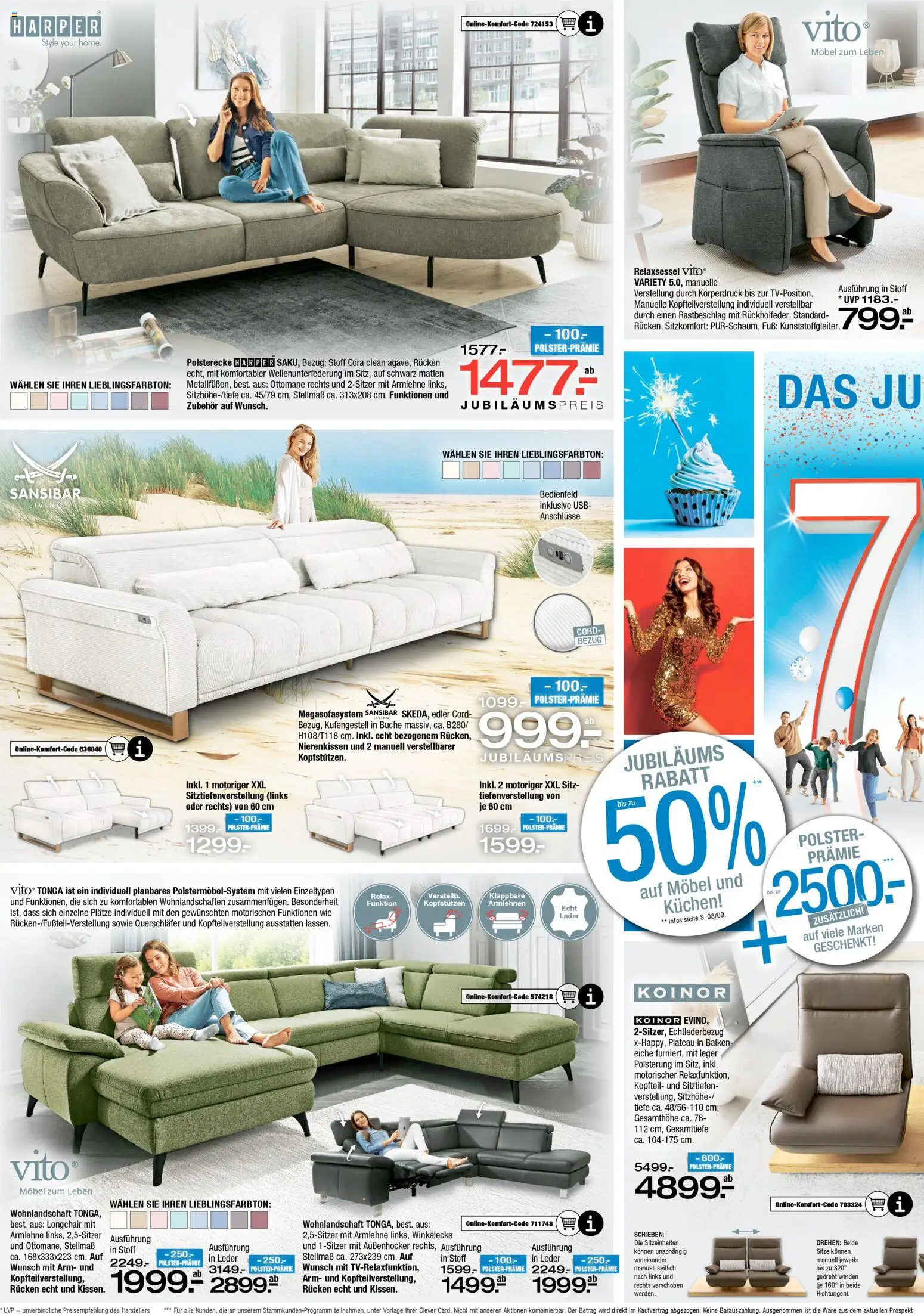 Ostermann Prospekt 	 – gültig ab 31.01.2026 | Seite: 2 | Produkte: USB, Wohnlandschaft, Relaxsessel, Kuchen