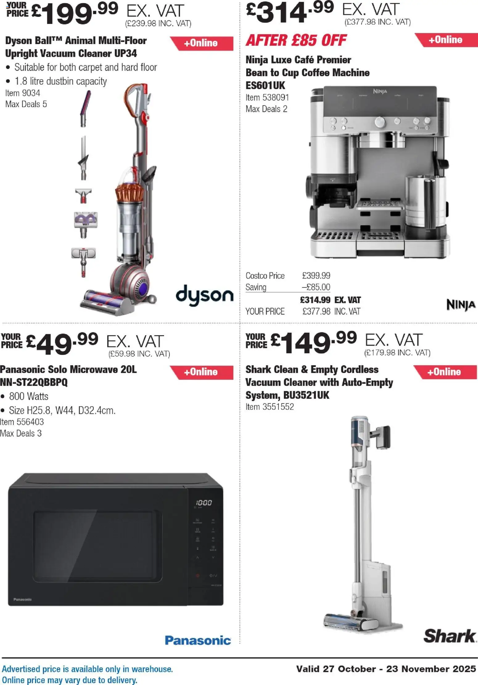 {H1} | Page: 3 | Products: Carpet, Microwave, Vacuum cleaner, Coffee machine