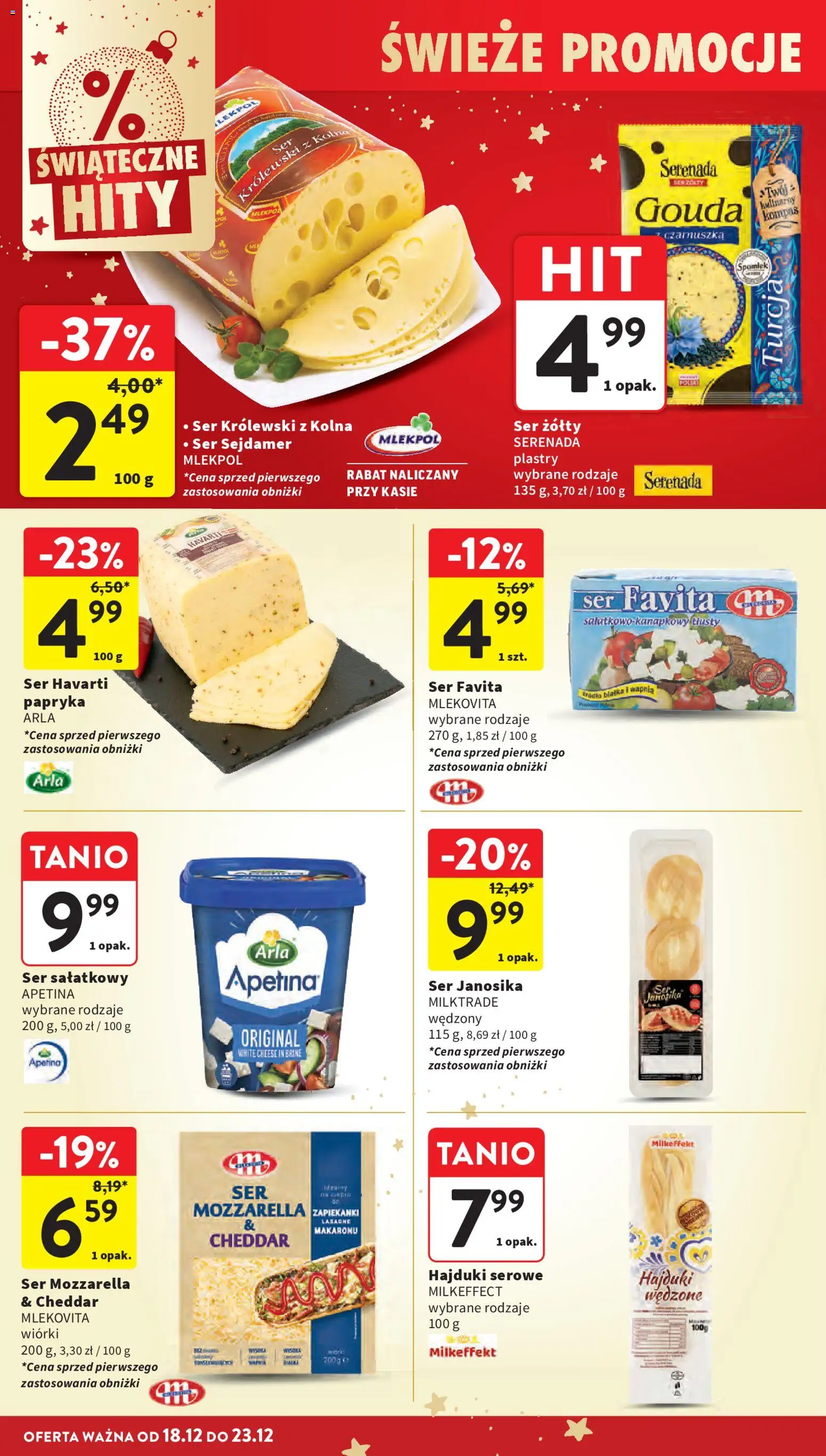 Intermarche Gazetka od 18.12.2025 | Strona: 40 | Produkty: Papryka, Ser, Zapiekanki, Mozzarella