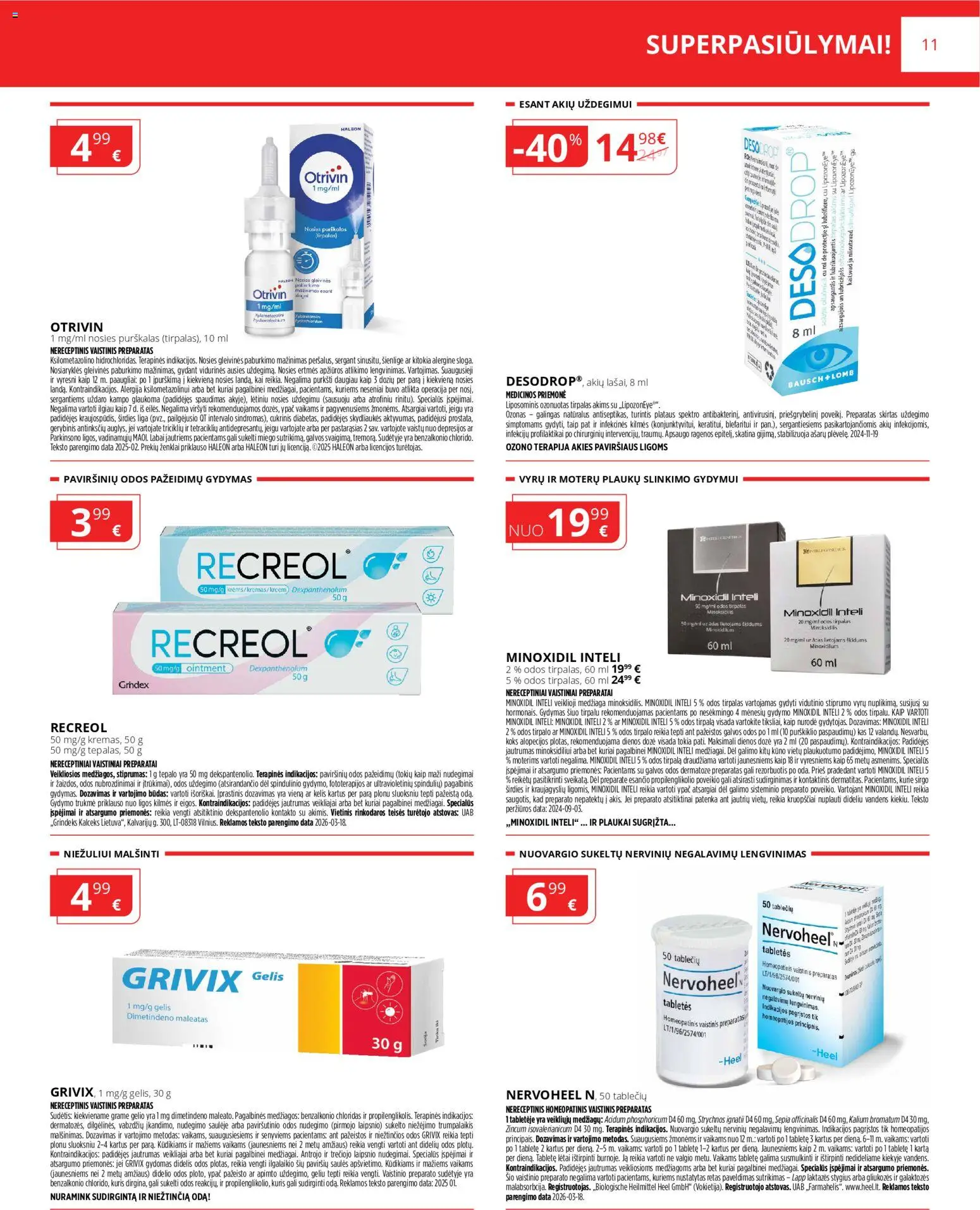 Norfa vaistinė akcijos nuo 01.04.2026 | Puslapis: 11