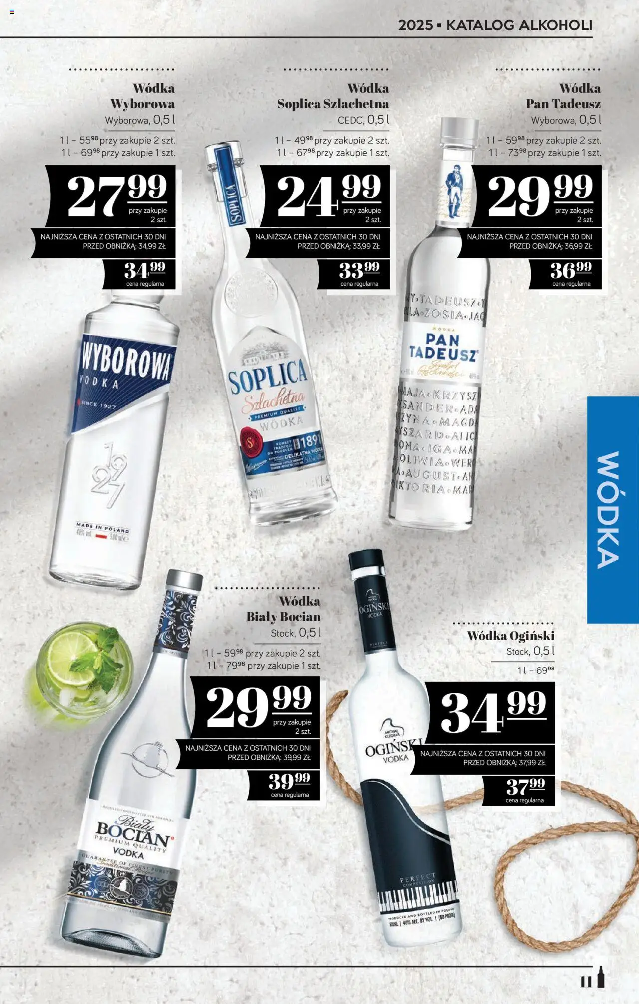 POLOmarket Katalog - Alkoholi od 22.08.2025 | Strona: 11 | Produkty: Ogiński, Wódka Ogiński, Vodka, Wódka