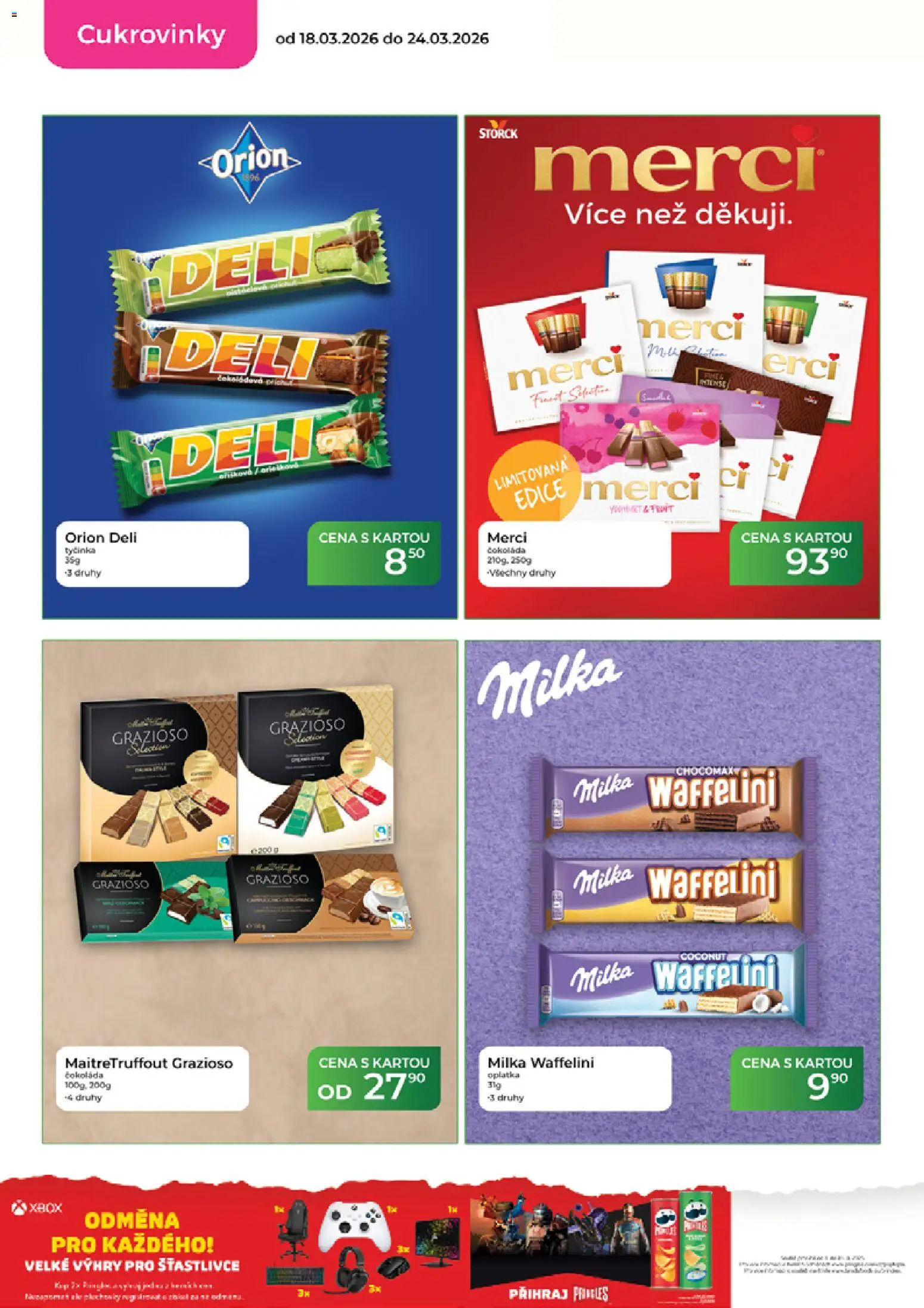 Tamda Foods leták od 18.03.2026 | Strana: 30 | Produkty: Čokoláda, Milka, Merci, Xbox