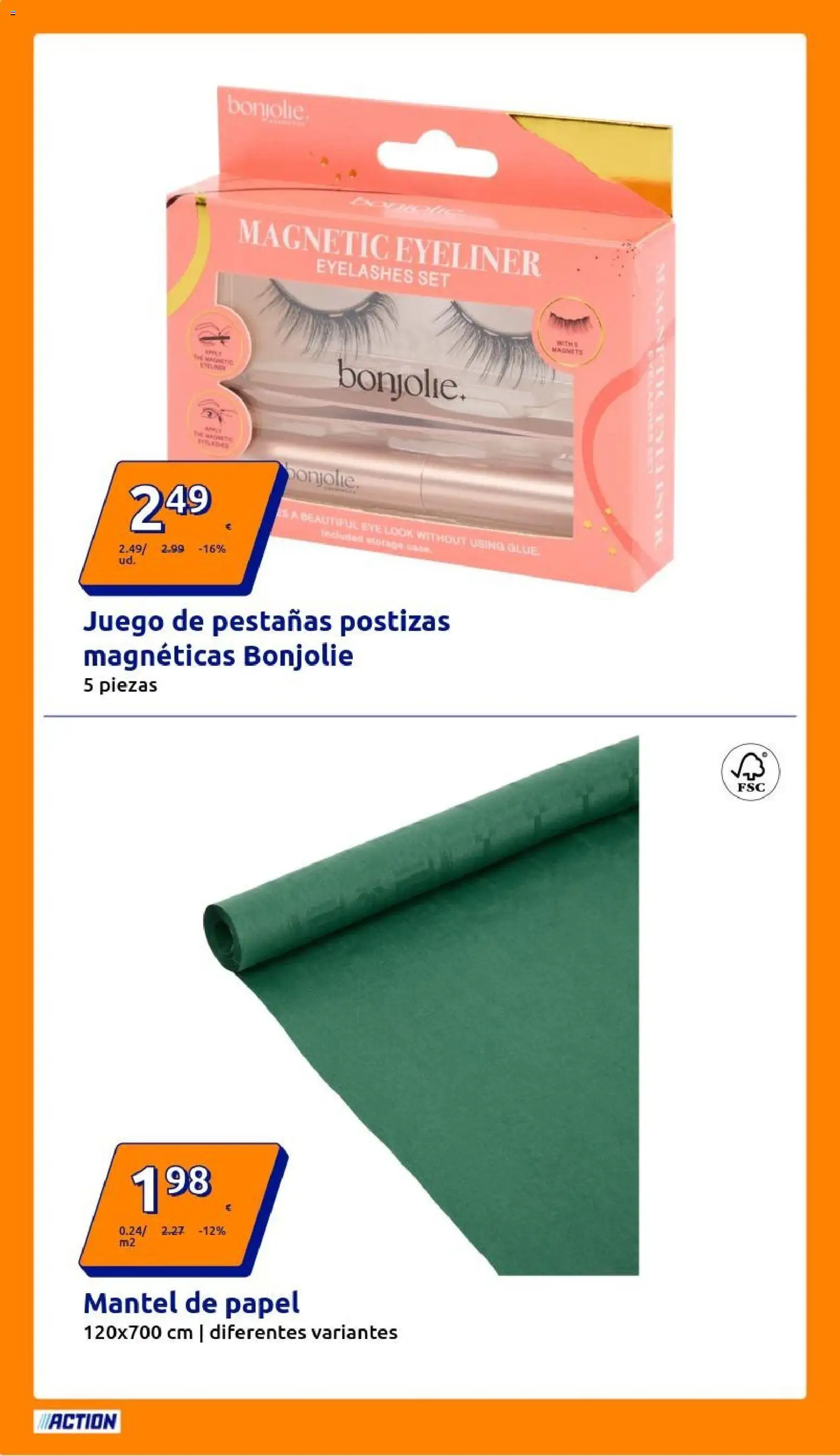 Action - Action ES week 52 2025 │ válido desde el 24.12.2025 | Página: 20 | Productos: Pestañas postizas, Mantel