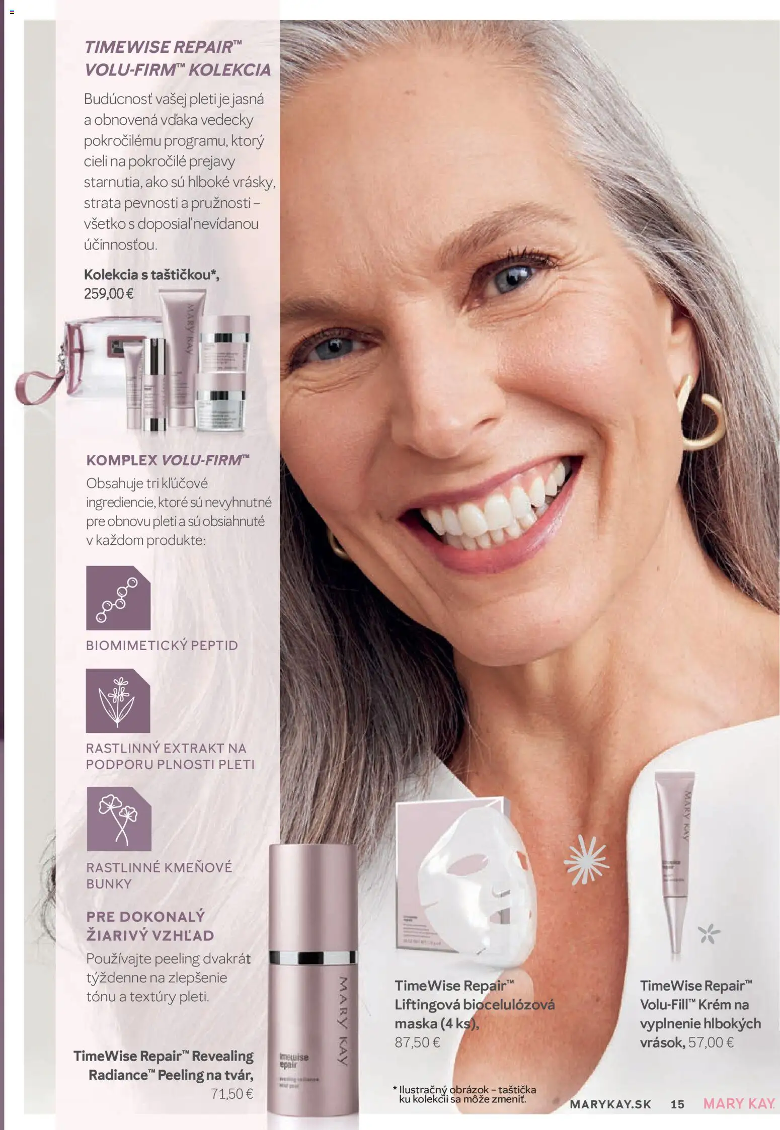Nové Mary Kay akcie – leták je platný od 01.01.2026 | Strana: 15 | Produkty: Maska, Peeling, Krém