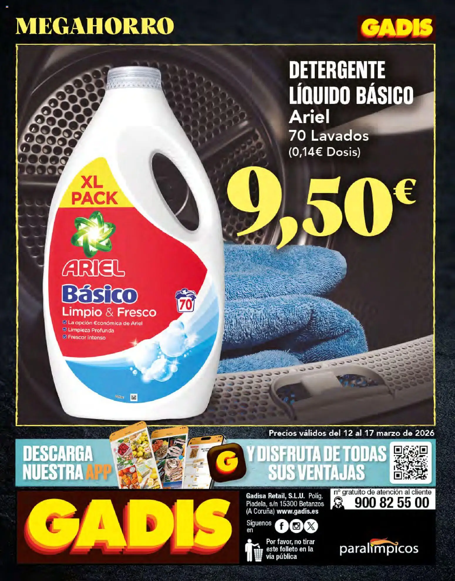Gadis folleto │ válido desde el 12.03.2026 | Página: 24 | Productos: Detergente, Detergente líquido