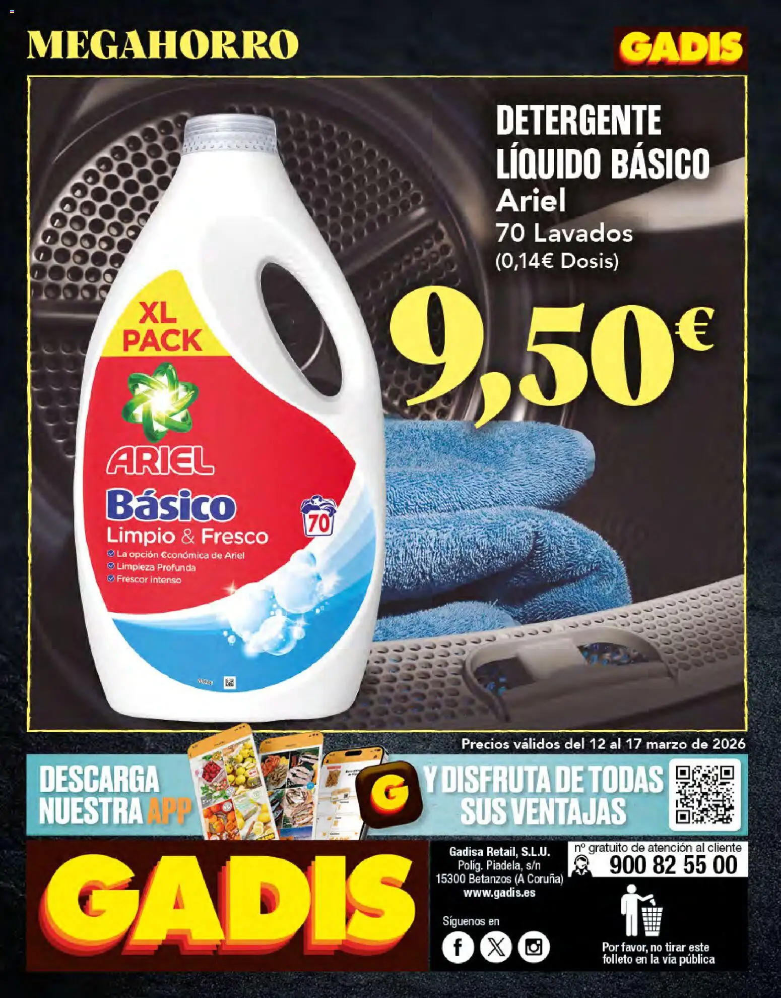 Gadis folleto │ válido desde el 12.03.2026 | Página: 24 | Productos: Detergente, Detergente líquido