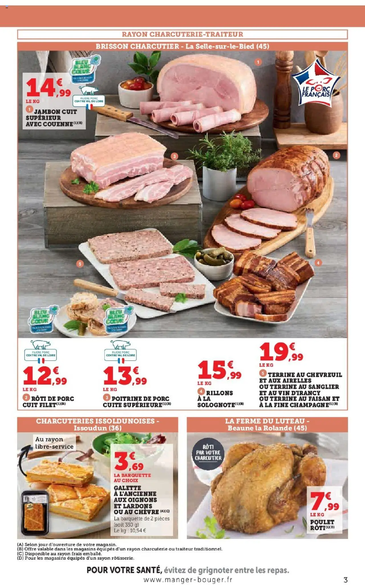 {H1} | Page: 3 | Produits: Poitrine de porc, Lardons, Vin, Porc