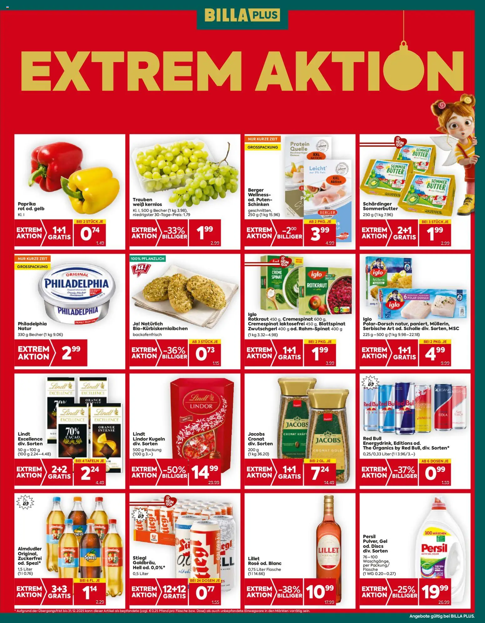 Billa Plus Flugblatt gültig ab 18.12.2025 | Seite: 4 | Produkte: Butter, Creme, Schinken