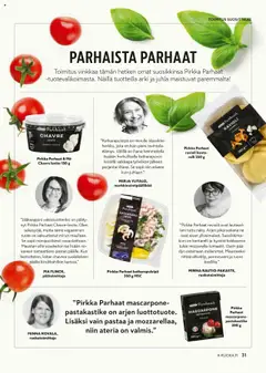  | Sivu: 31 | Tuotteet: Pastakastike, Ravioli, Katkarapu, Leipä