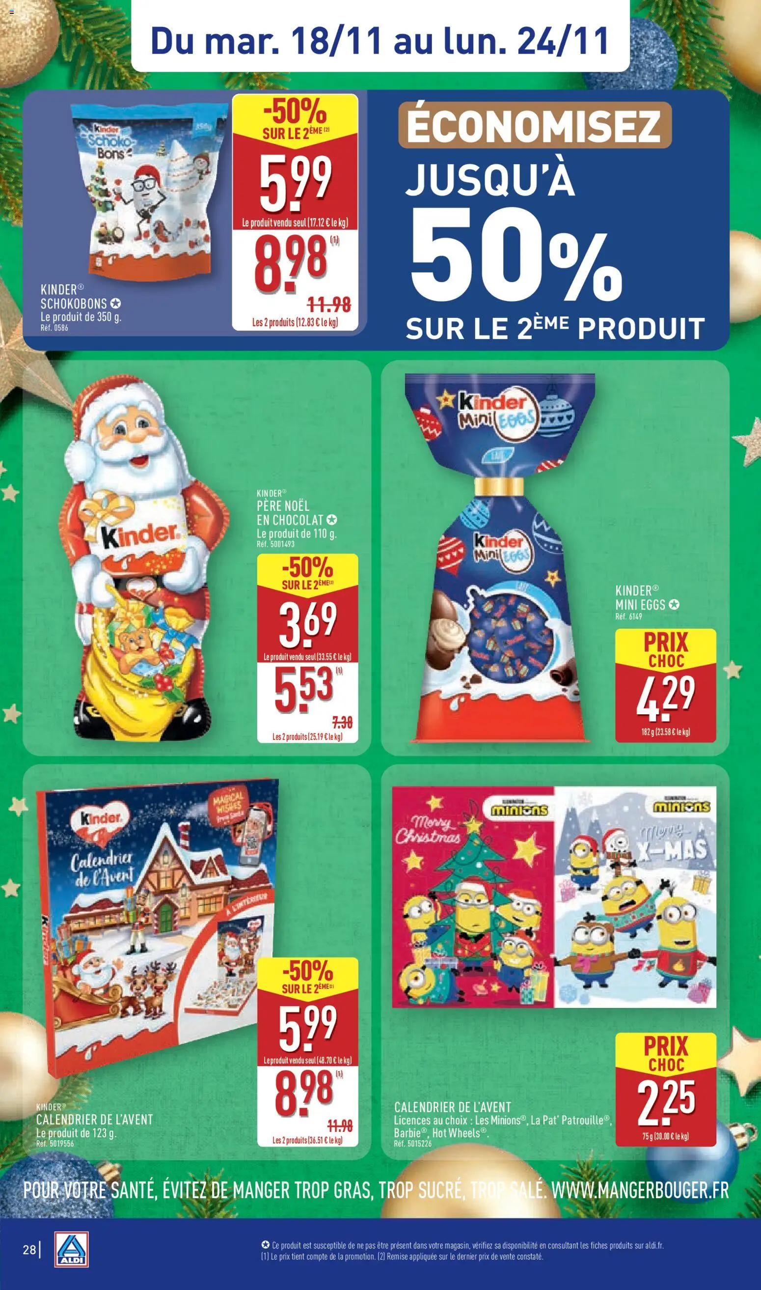 {H1} | Page: 31 | Produits: Calendrier, Calendrier de l'avent, Chocolat