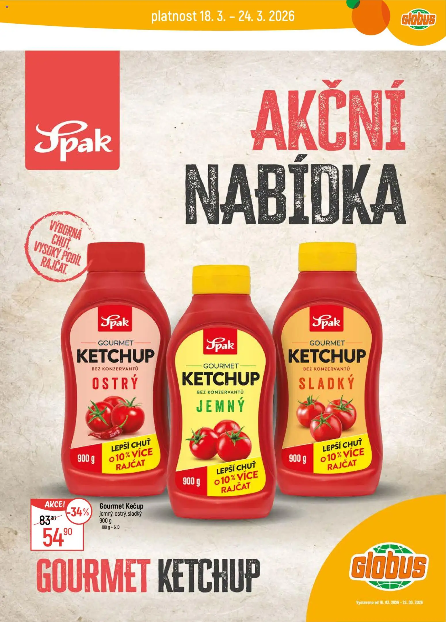 Globus leták - Trmice od 18.03.2026 | Strana: 25 | Produkty: Gourmet, Globus, Kečup