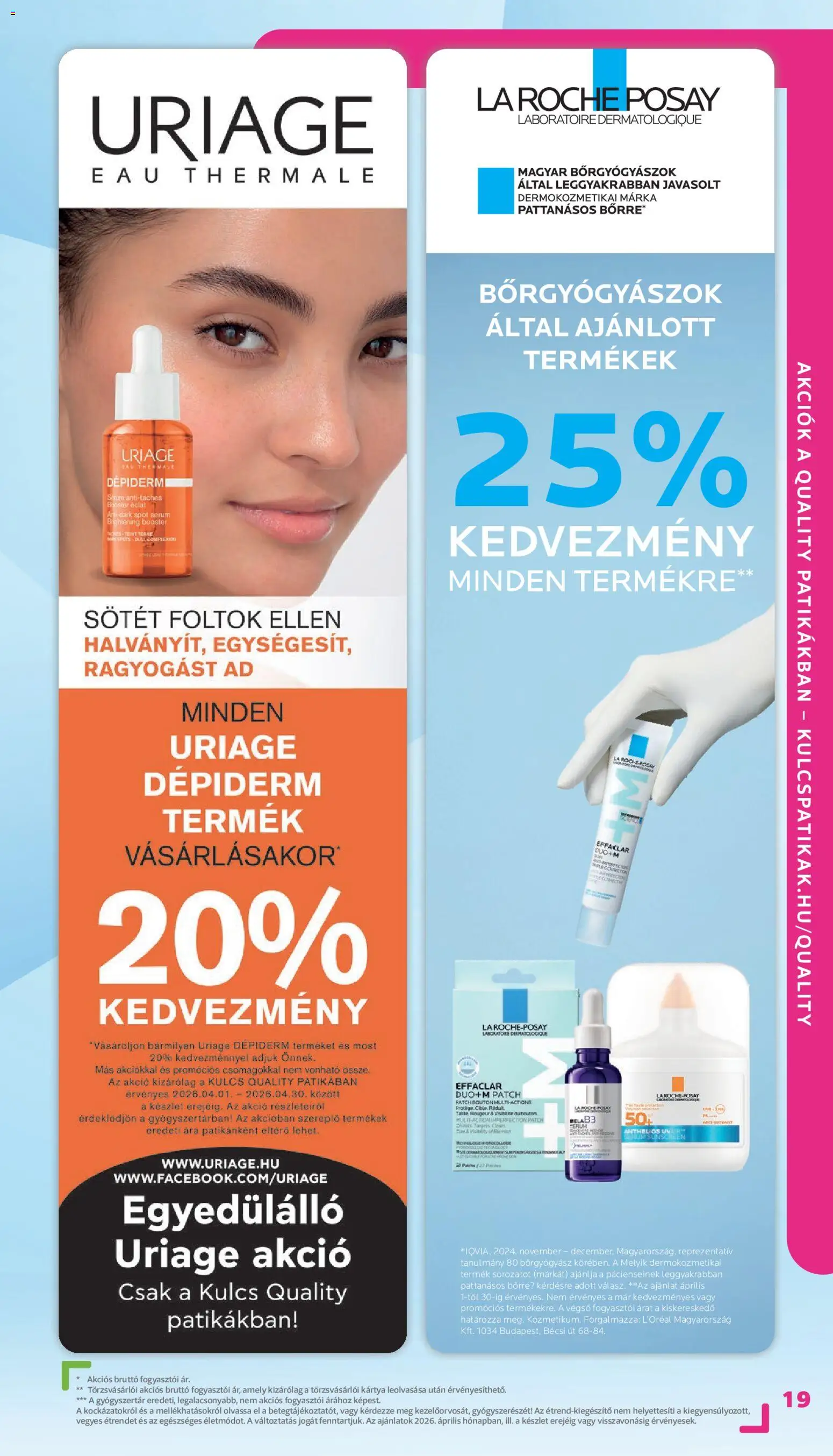 Kulcs Patika akciós ujság - amely érvényes a következő dátumtól: 01.04.2026 | Oldal: 19 | Termékek: Tea