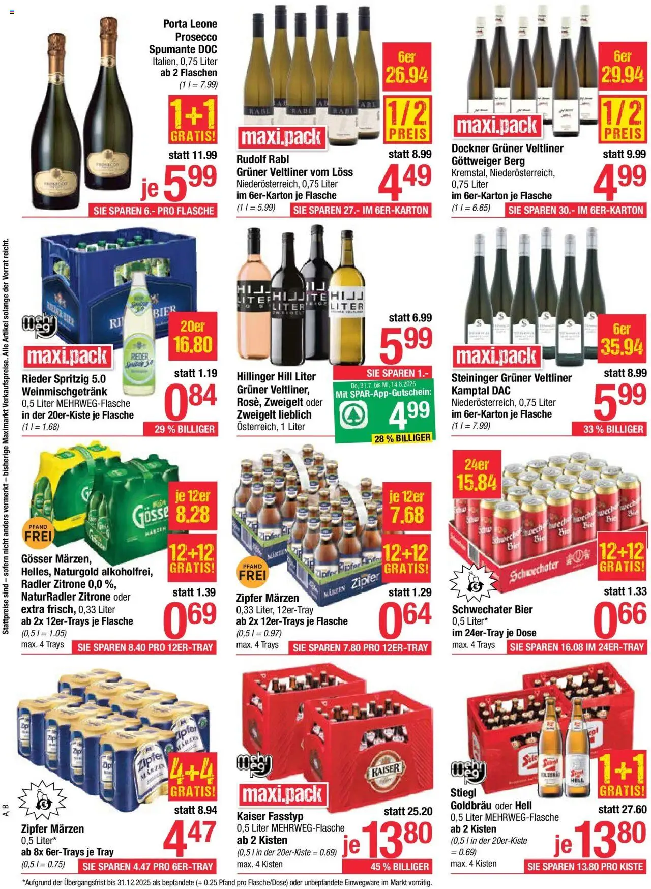 Maximarkt Flugblatt Anif, Bruck an der Großglocknerstraße gültig ab 04.08.2025 | Seite: 10 | Produkte: Zitrone, Bier