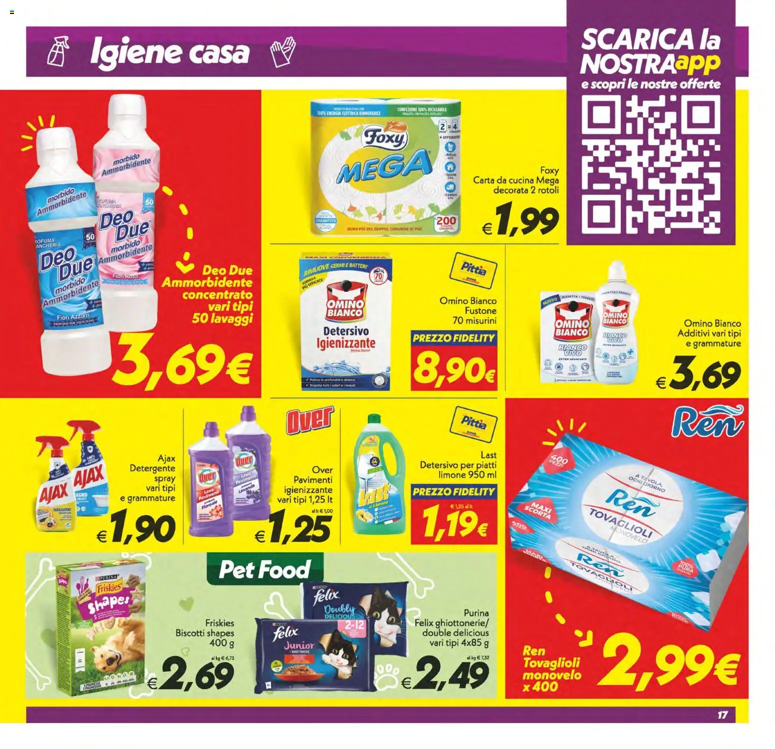 Volantino SuperConveniente del 24.10.2025 | Pagina: 17 | Prodotti: Ammorbidente, Detergente, Limone, Lavanda