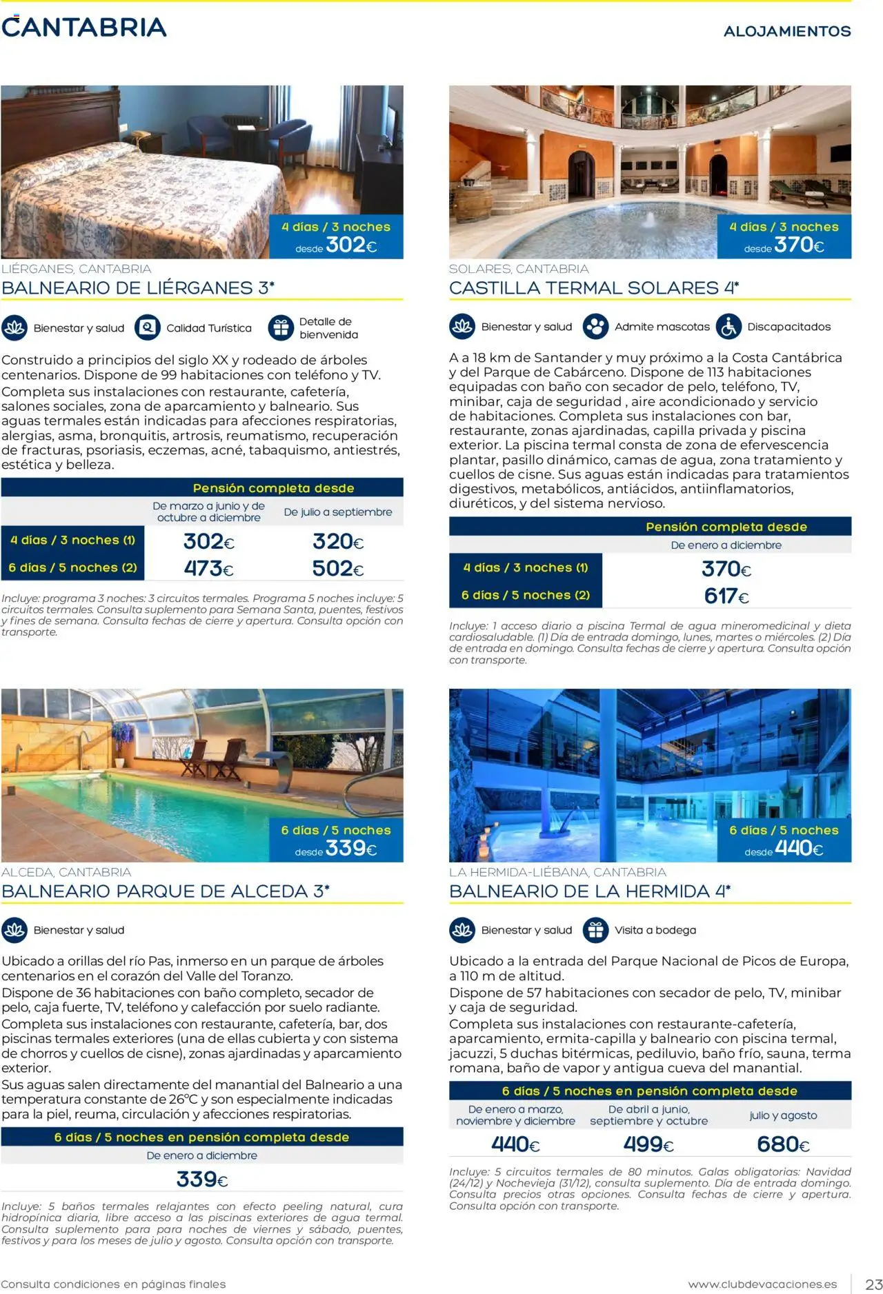 Viajes El Corte Inglés Club de Vacaciones │ válido desde el 01.01.2025 | Página: 23 | Productos: Peeling, Teléfono, Aire acondicionado, Caja