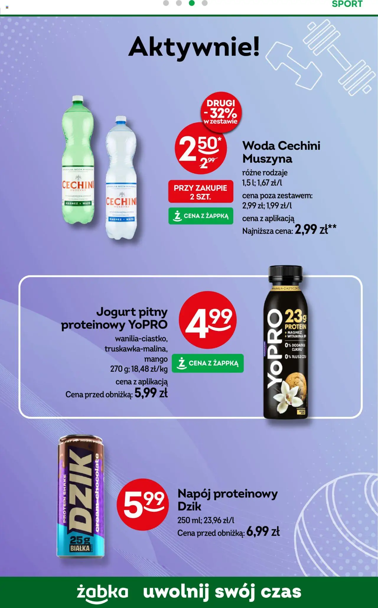Żabka Gazetka od 13.08.2025 | Strona: 68 | Produkty: Mango, Jogurt pitny proteinowy, Jogurt pitny, Jogurt