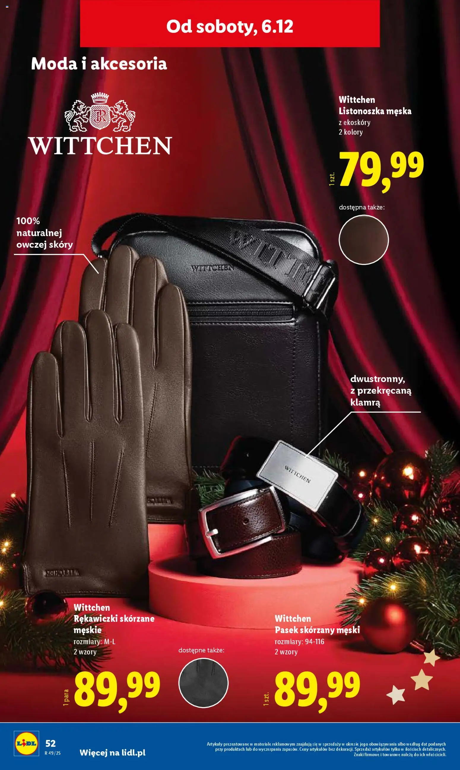 Lidl Gazetka - Cyber Monday od 01.12.2025 | Strona: 58 | Produkty: Rękawiczki, Pasek